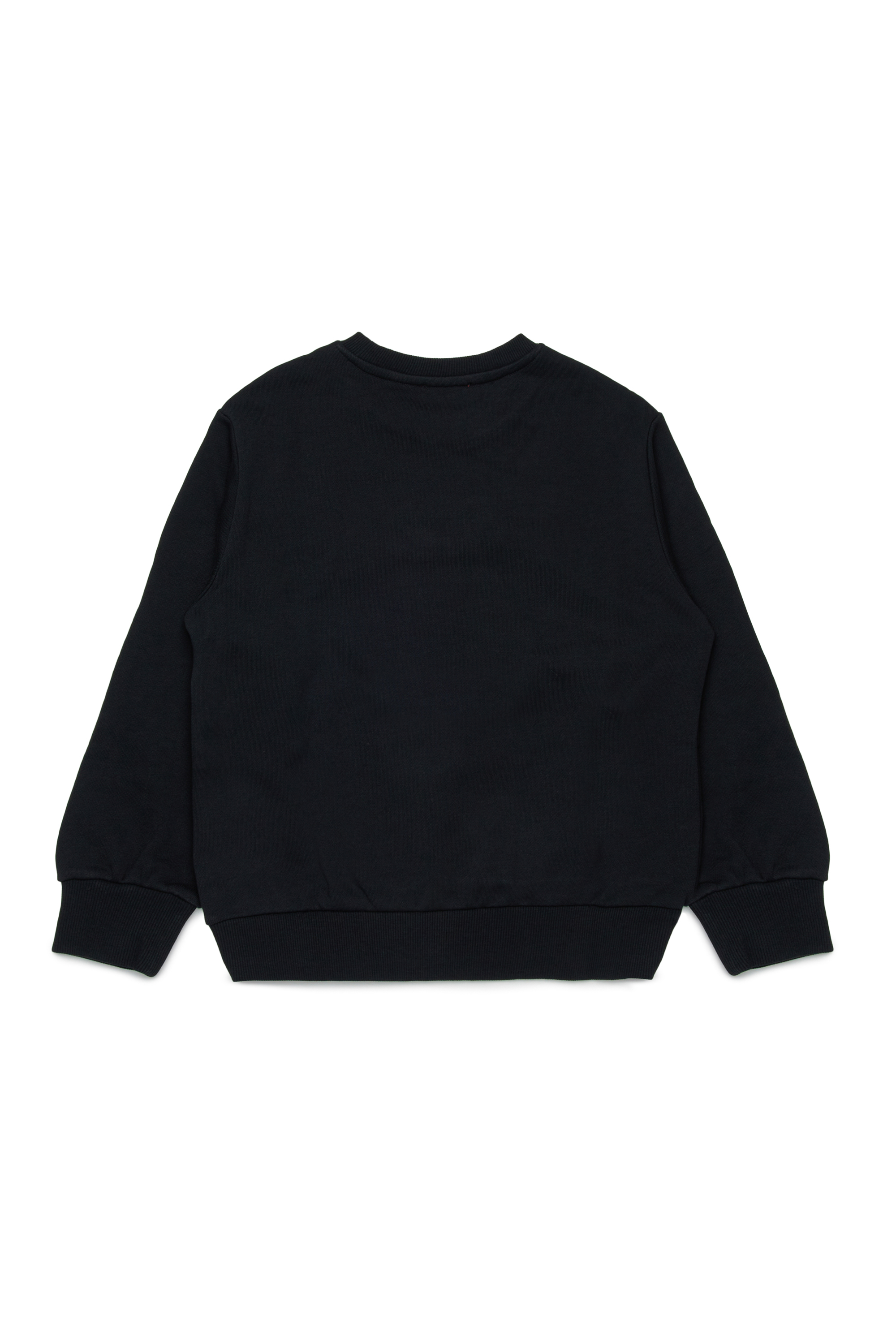 Diesel - SBONNIE OVER, Man's Cotton crewneck sweatshirt with Oval D logo in Black - 2