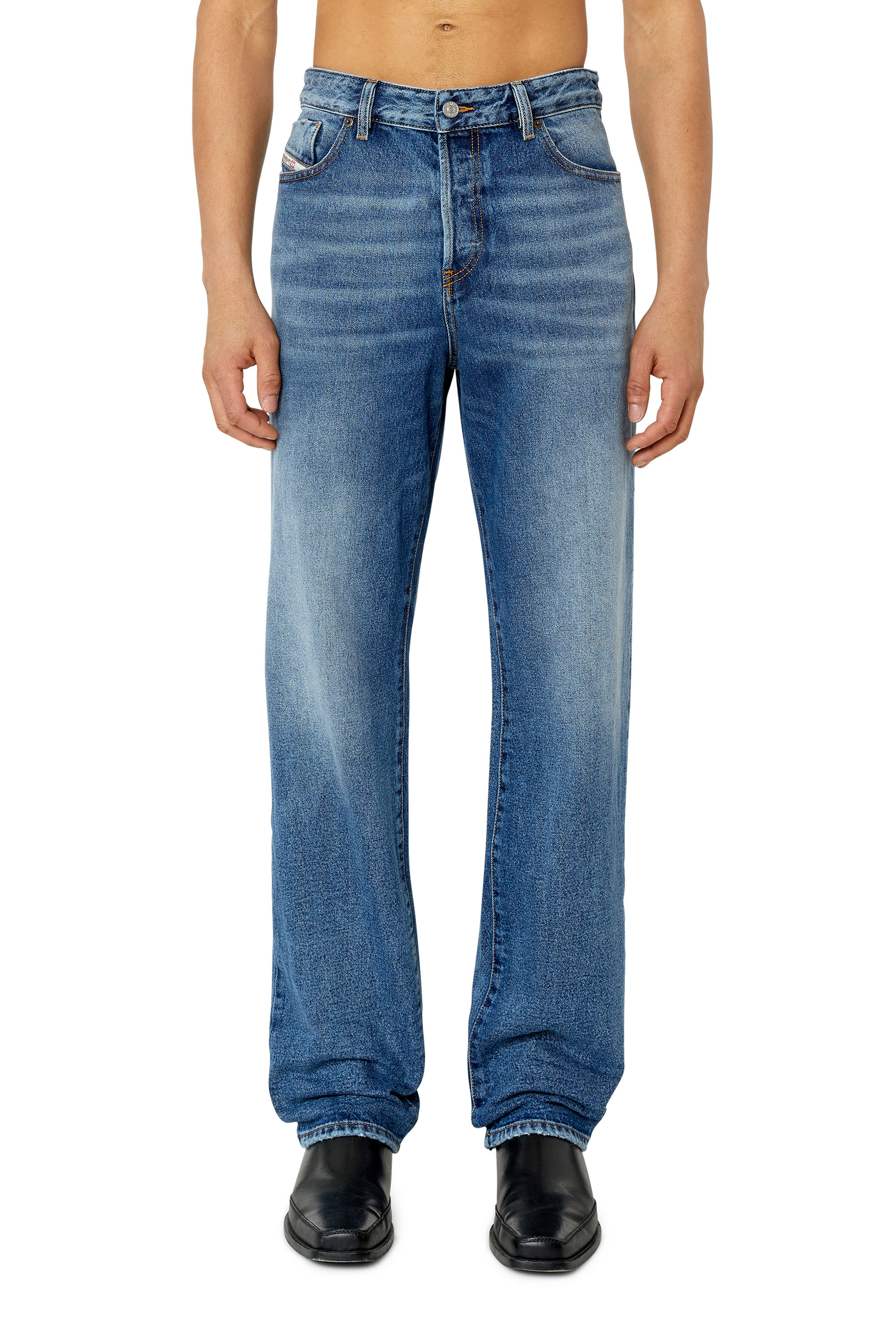 Diesel - 1955 D-Rekiv 09E68 Straight Jeans, Medium blue - Image 1