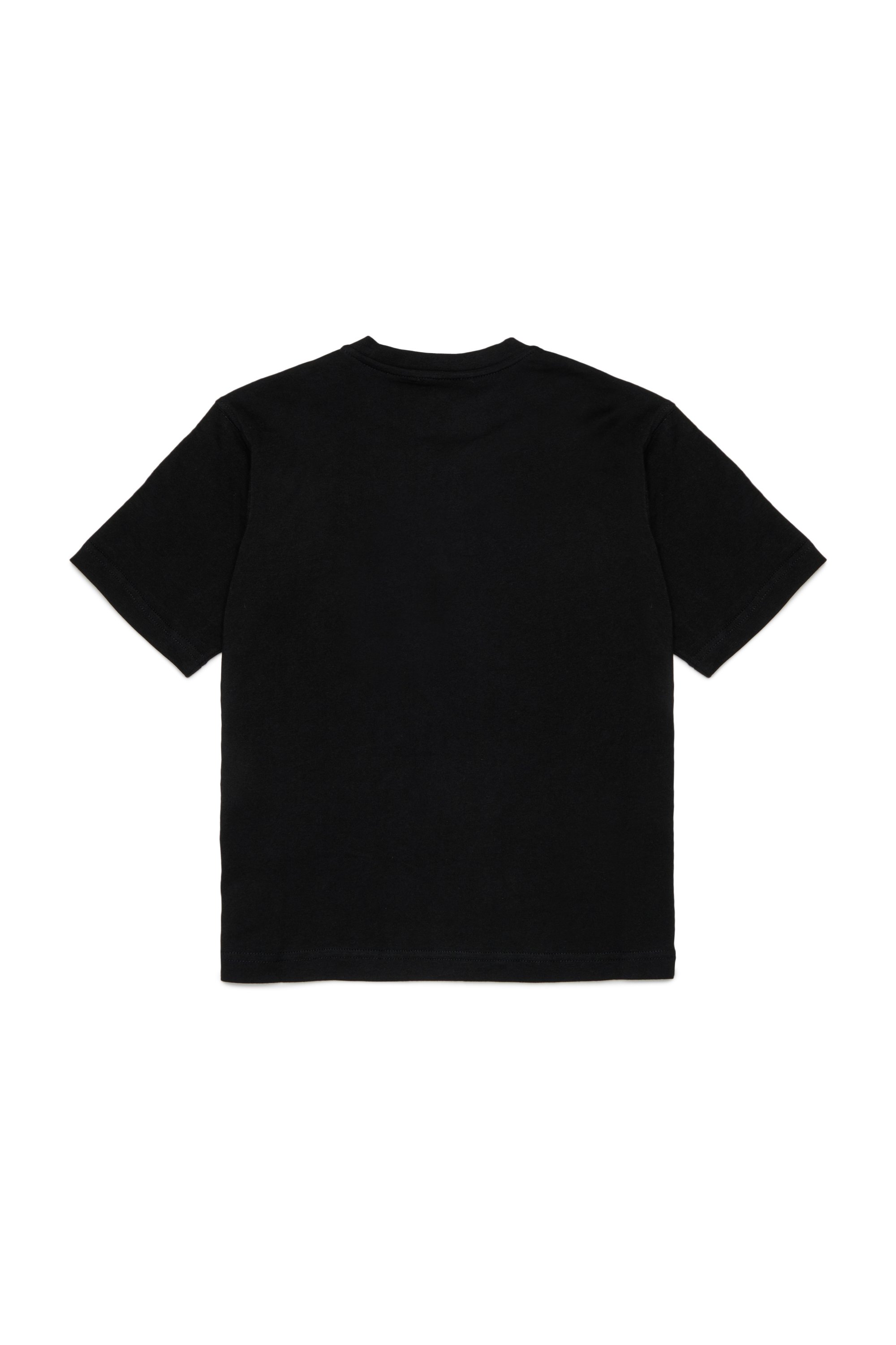 Diesel - TCIRCLE OVER, Man's Cotton T-shirt with Diesel print in Black - 2