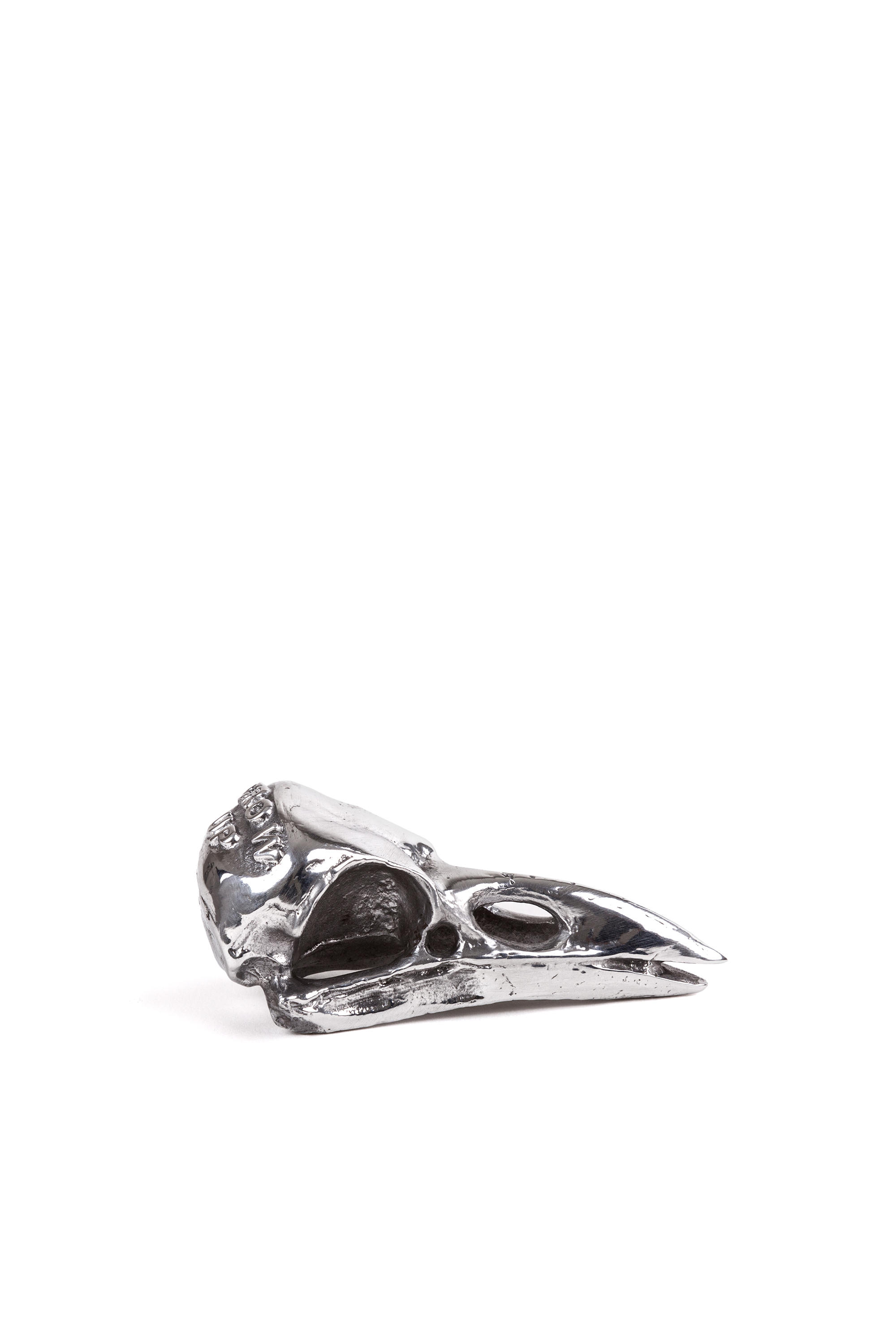Diesel - 10895 WUNDERKAMMER, Unisex's "Crow Up" Wunderkammer Bird Skull in Silver - 4