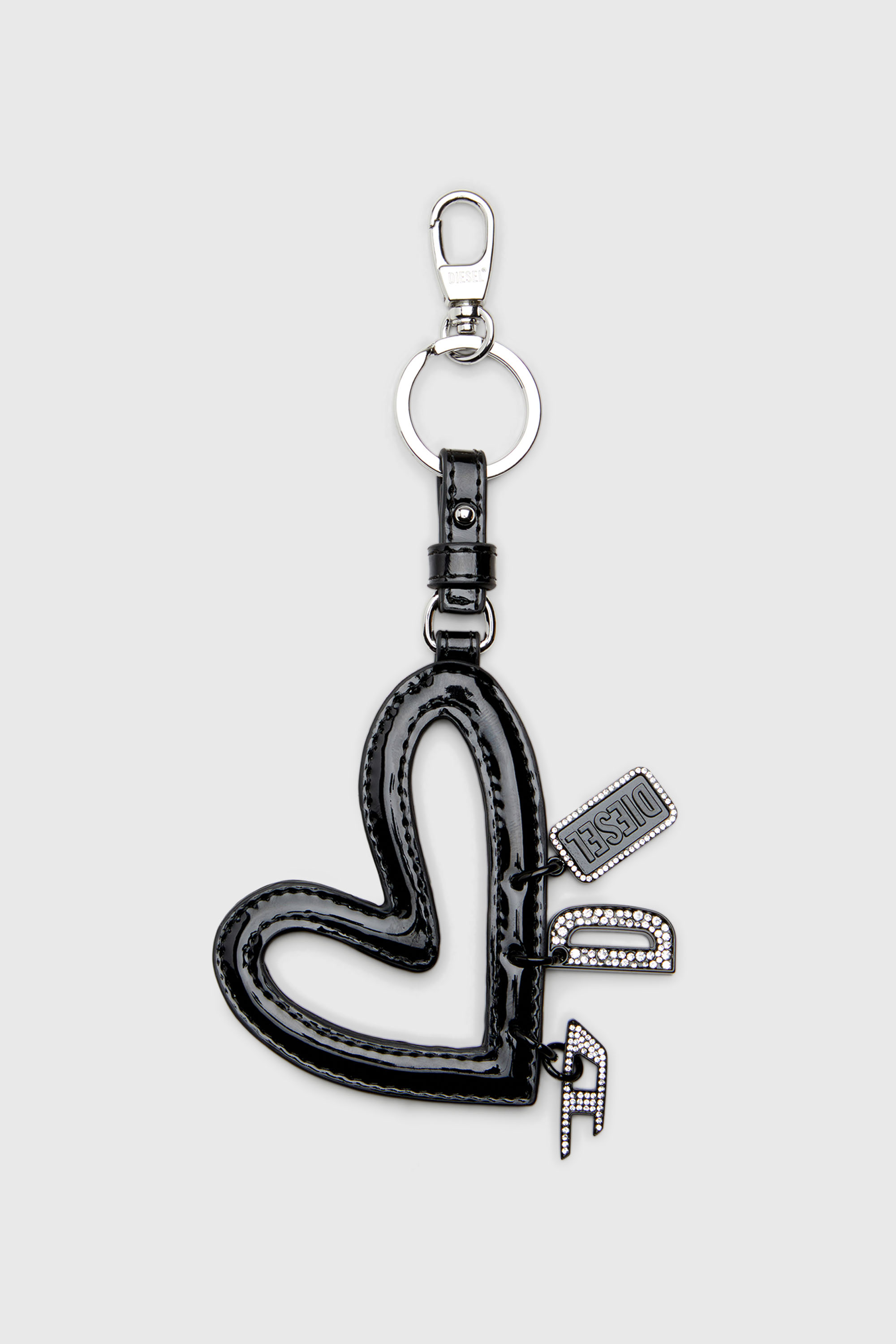 Heart charm with glossy finish