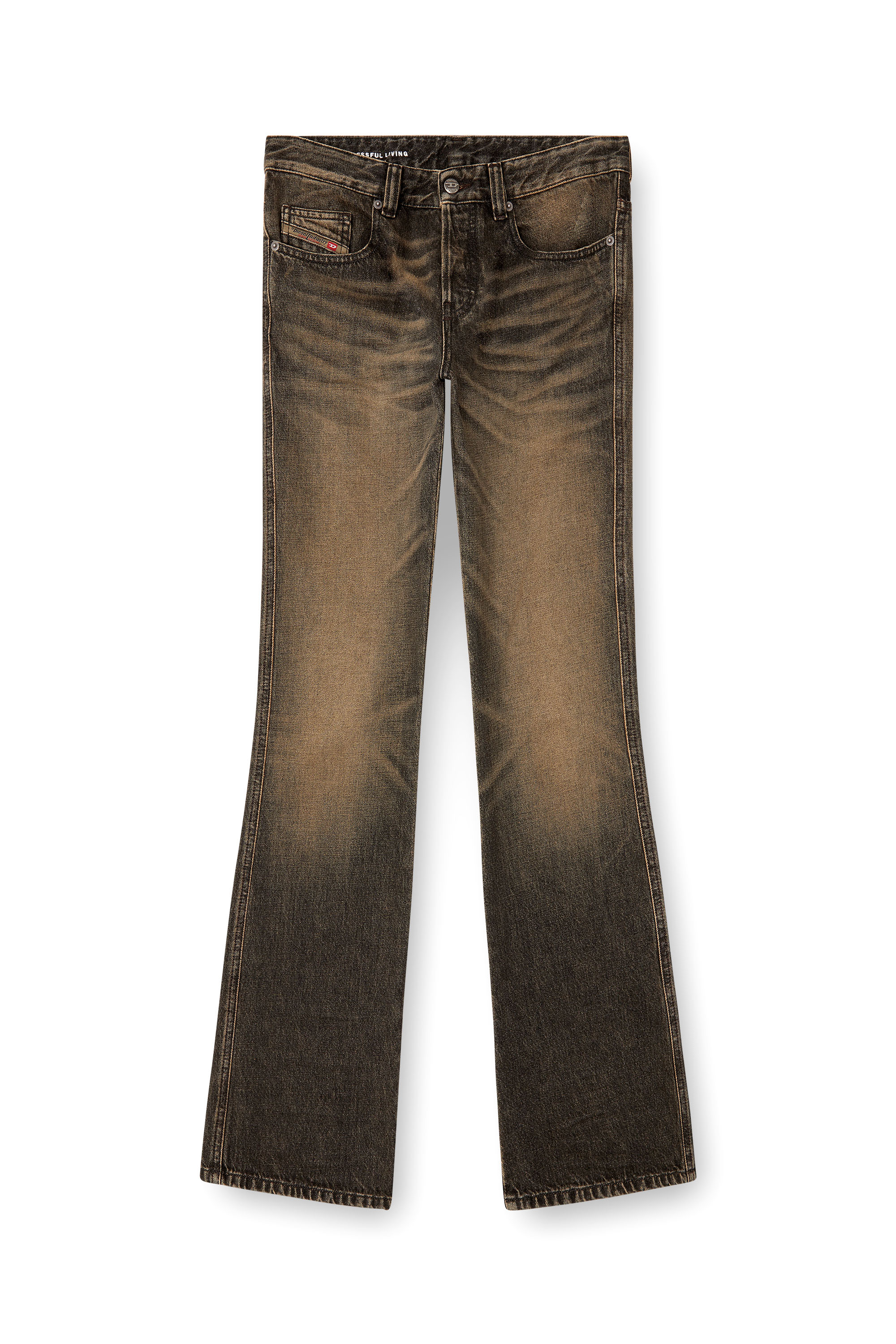 Diesel - Man's Bootcut Jeans 1998 D-Buck 007AX, Black/Dark grey - 3