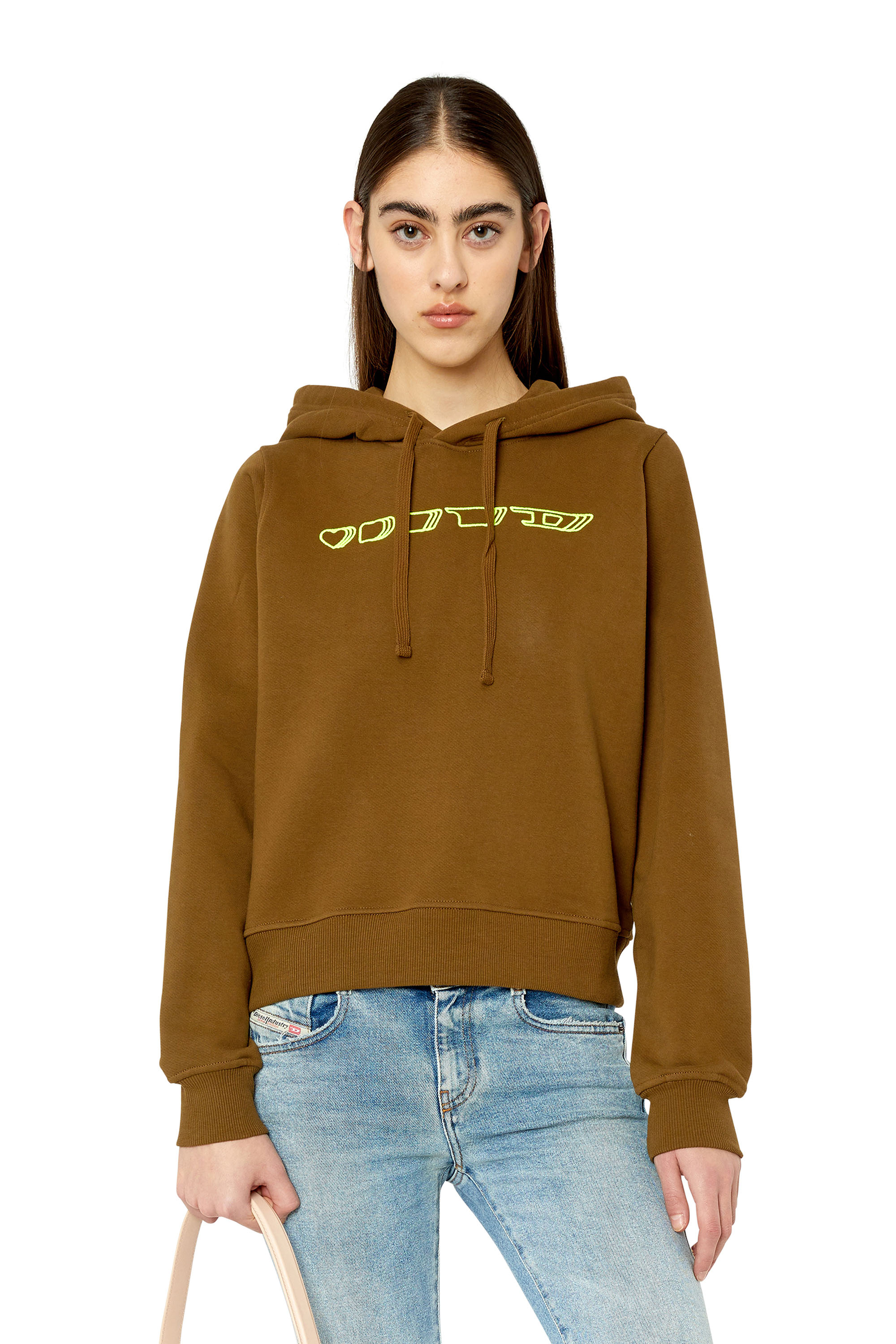 Diesel - F-REGGY-HOOD-G3, Brown - Image 1