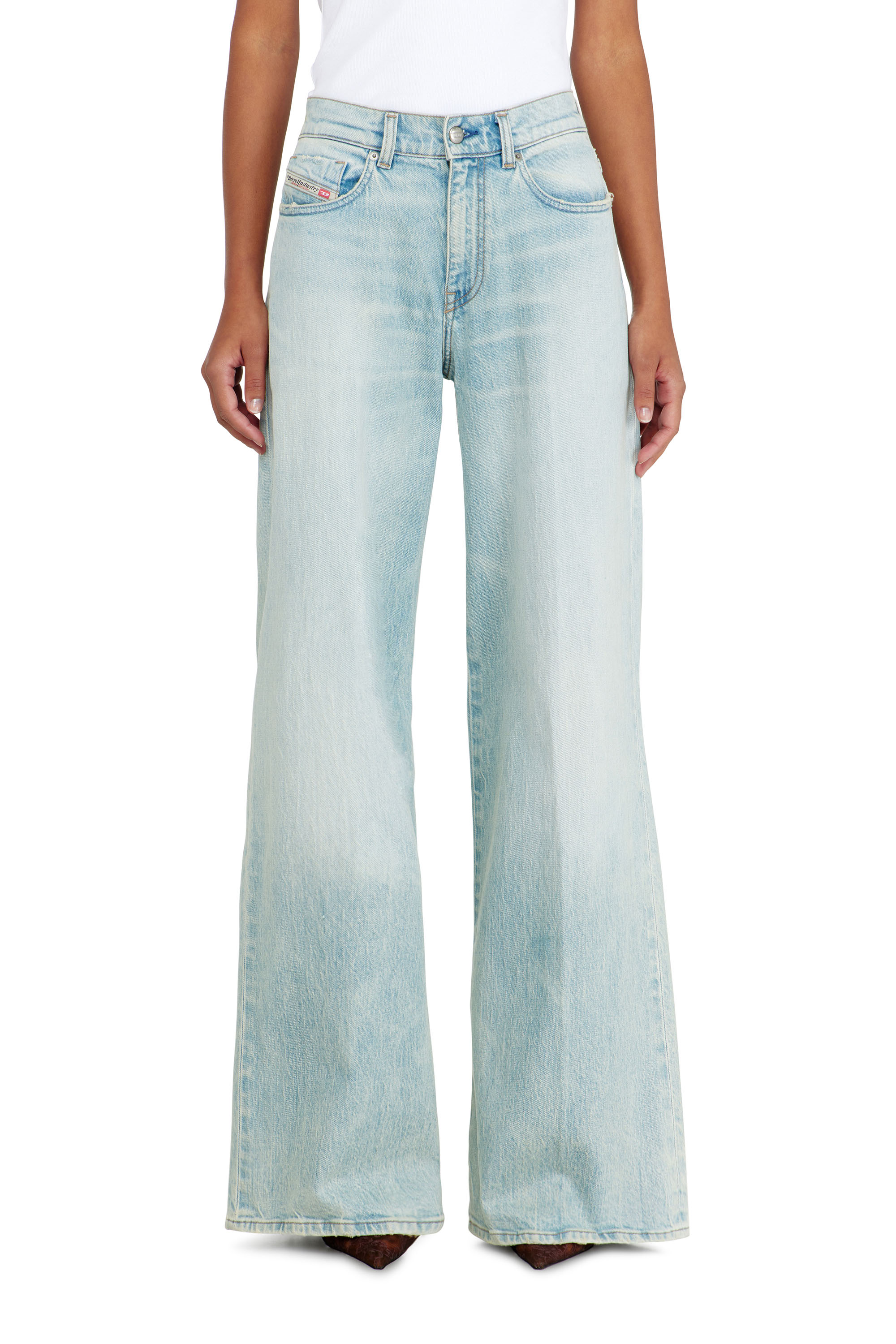 Diesel - Woman's Flare Jeans 1978 D-Akemi 0KBBX, Light Blue - 1