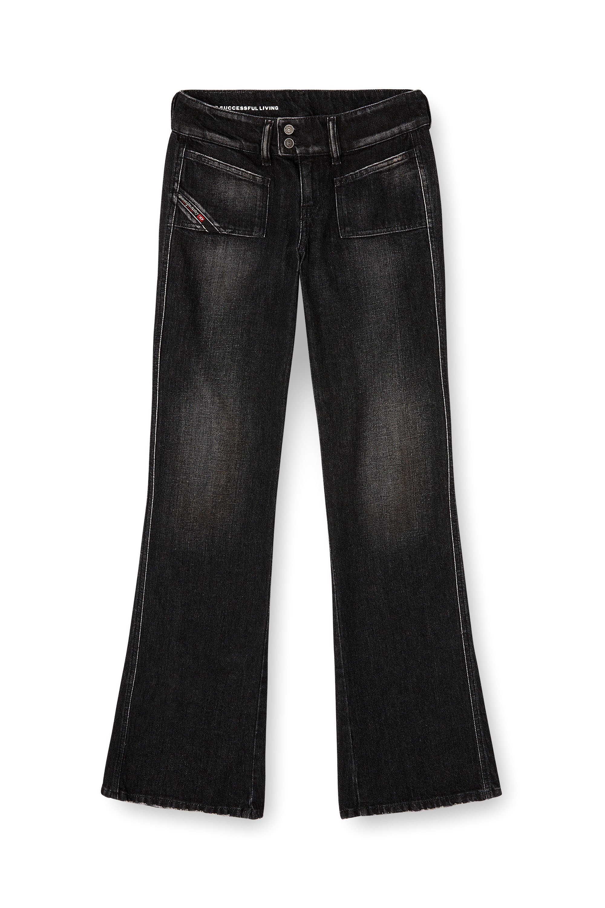 Diesel - Woman's Bootcut Jeans D-Hush 09N50, Black/Dark grey - 3