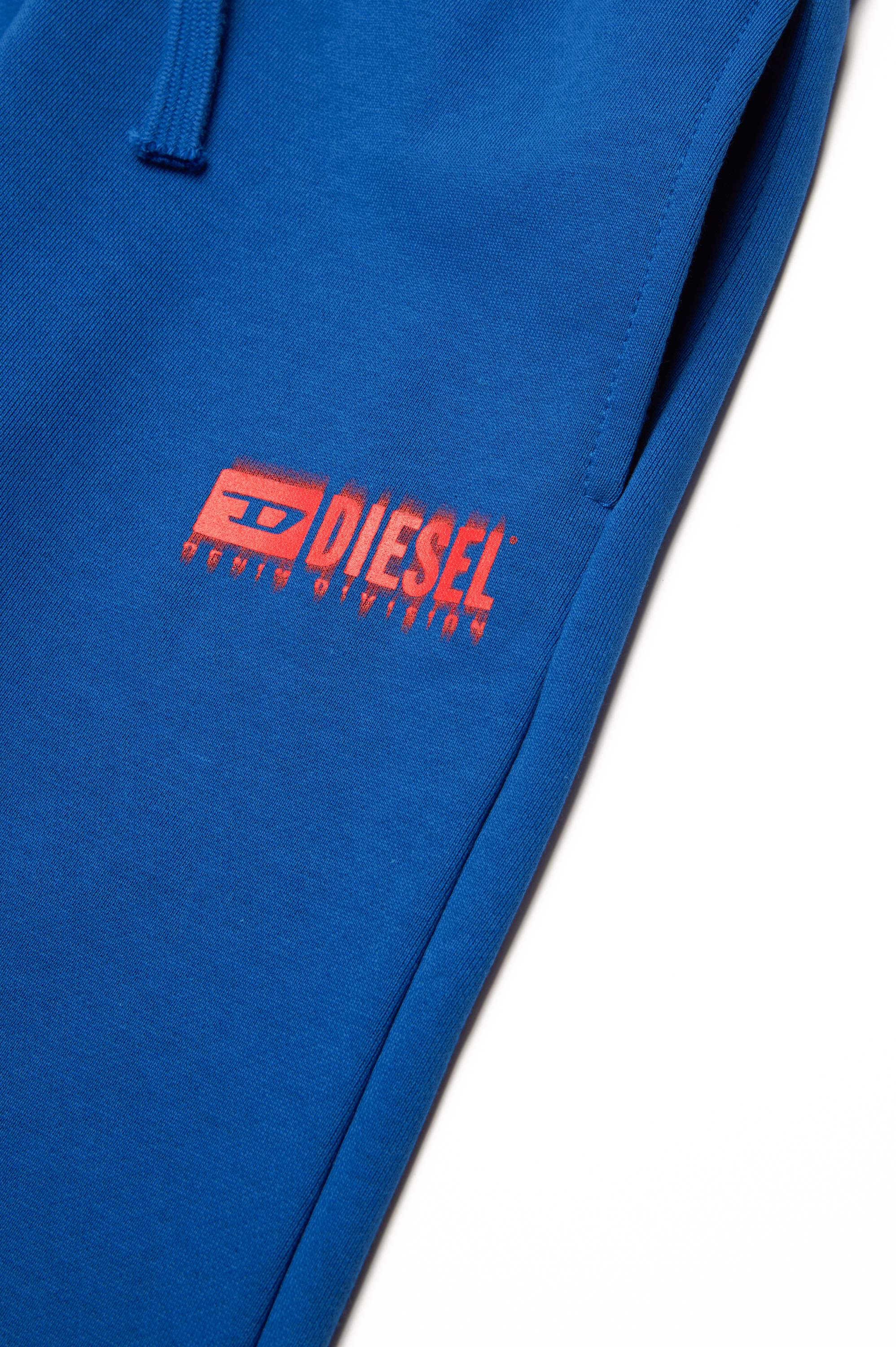 Diesel - PBASE, Man's Sweatpants with smudged logo in Blue - 4