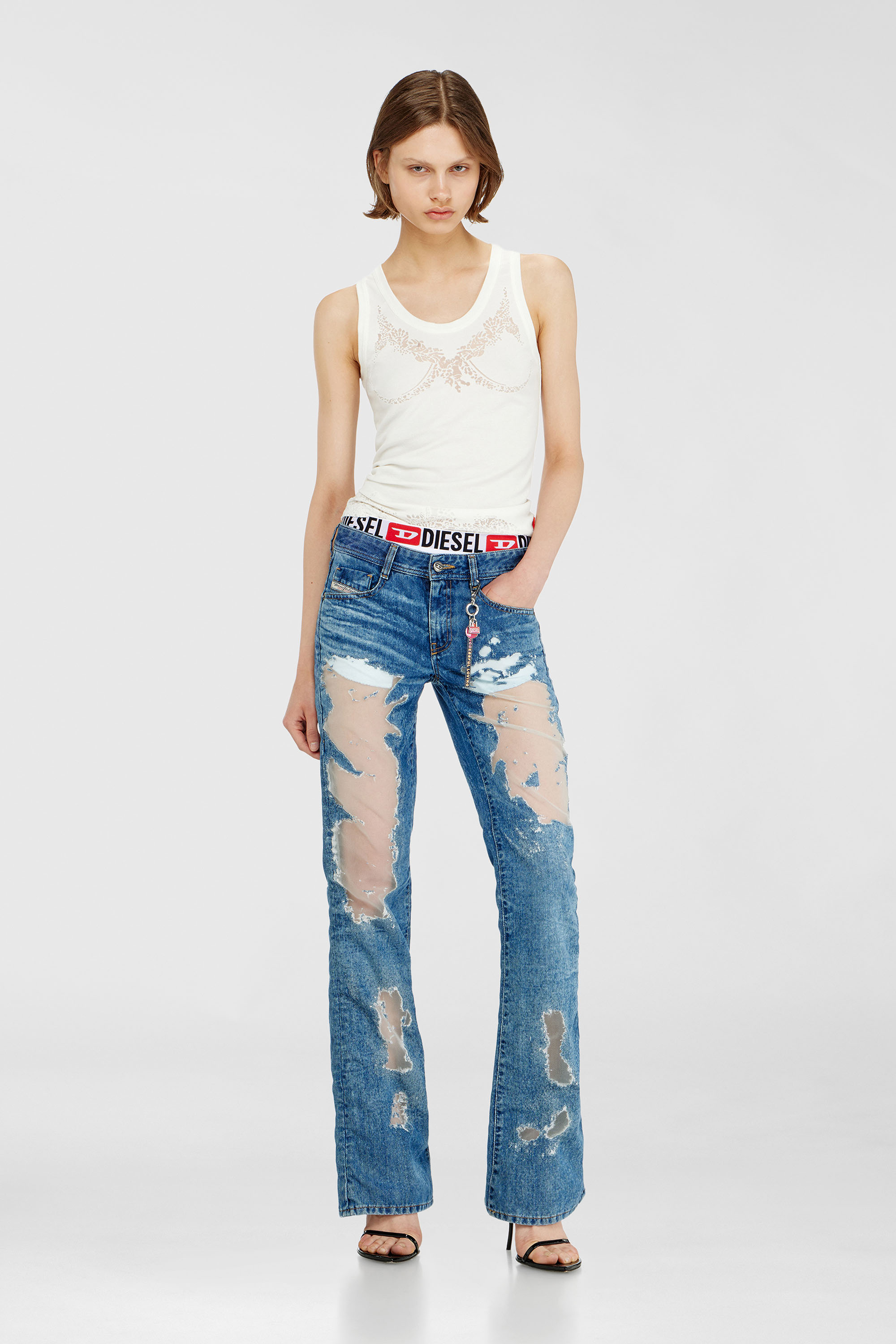 Bootcut Jeans Low Waist 1969 D-Ebbey