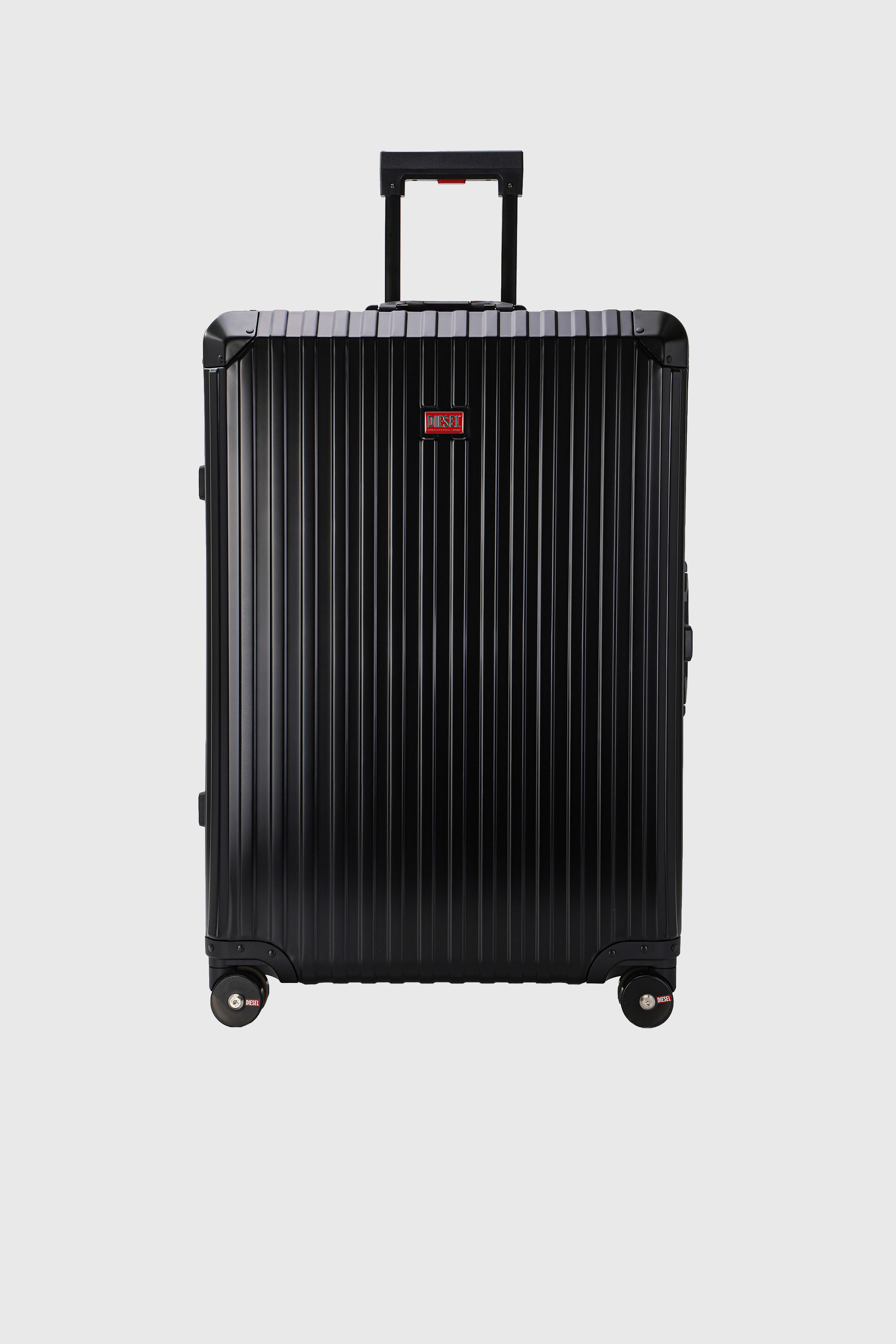 Diesel - DIESEL ALUMINUM TROLLEY- DSL002, Unisex's Aluminum suitcase size L in Black - 1