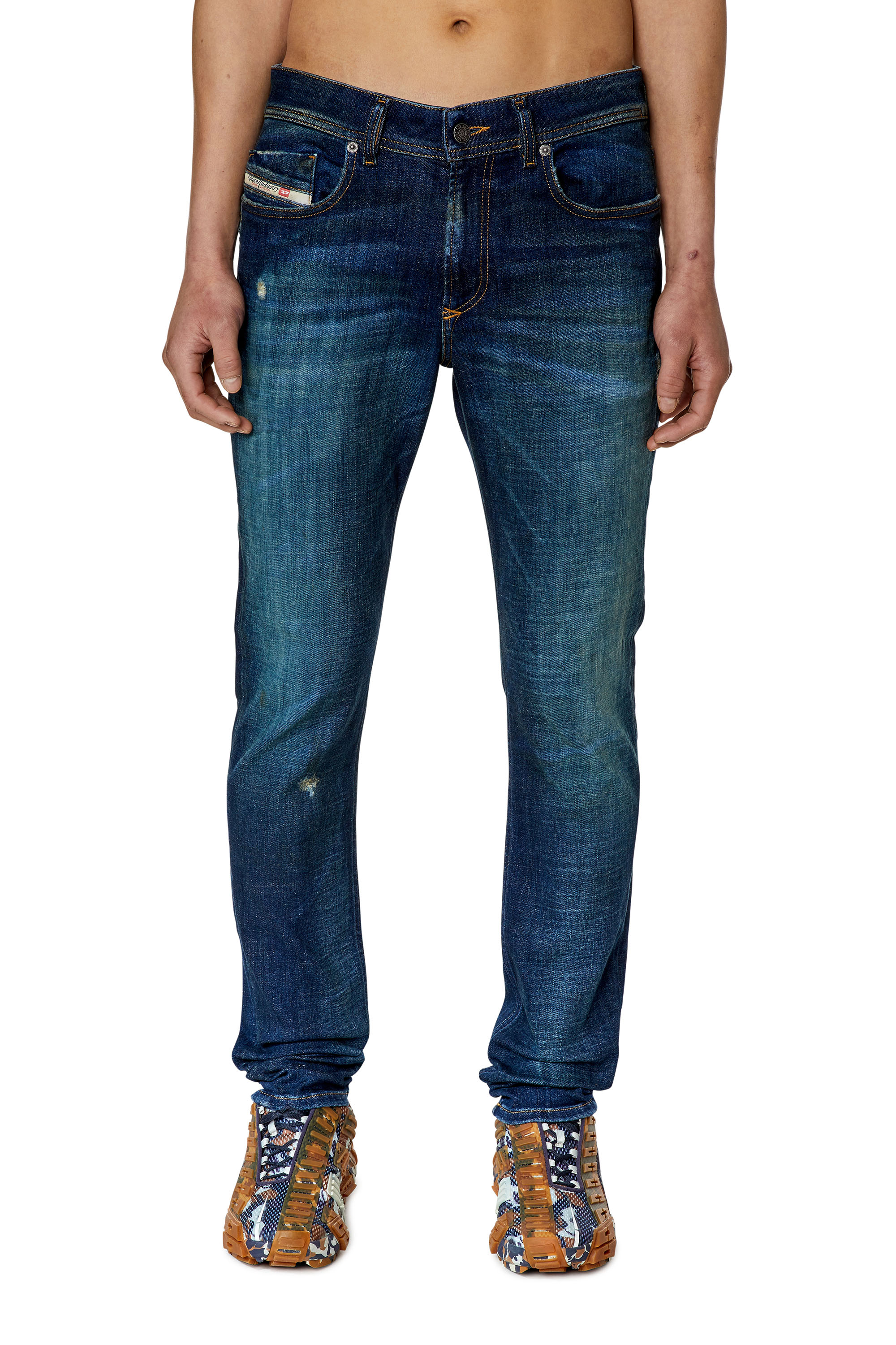 Diesel - 1979 Sleenker 09F09 Skinny Jeans, Dark Blue - Image 1