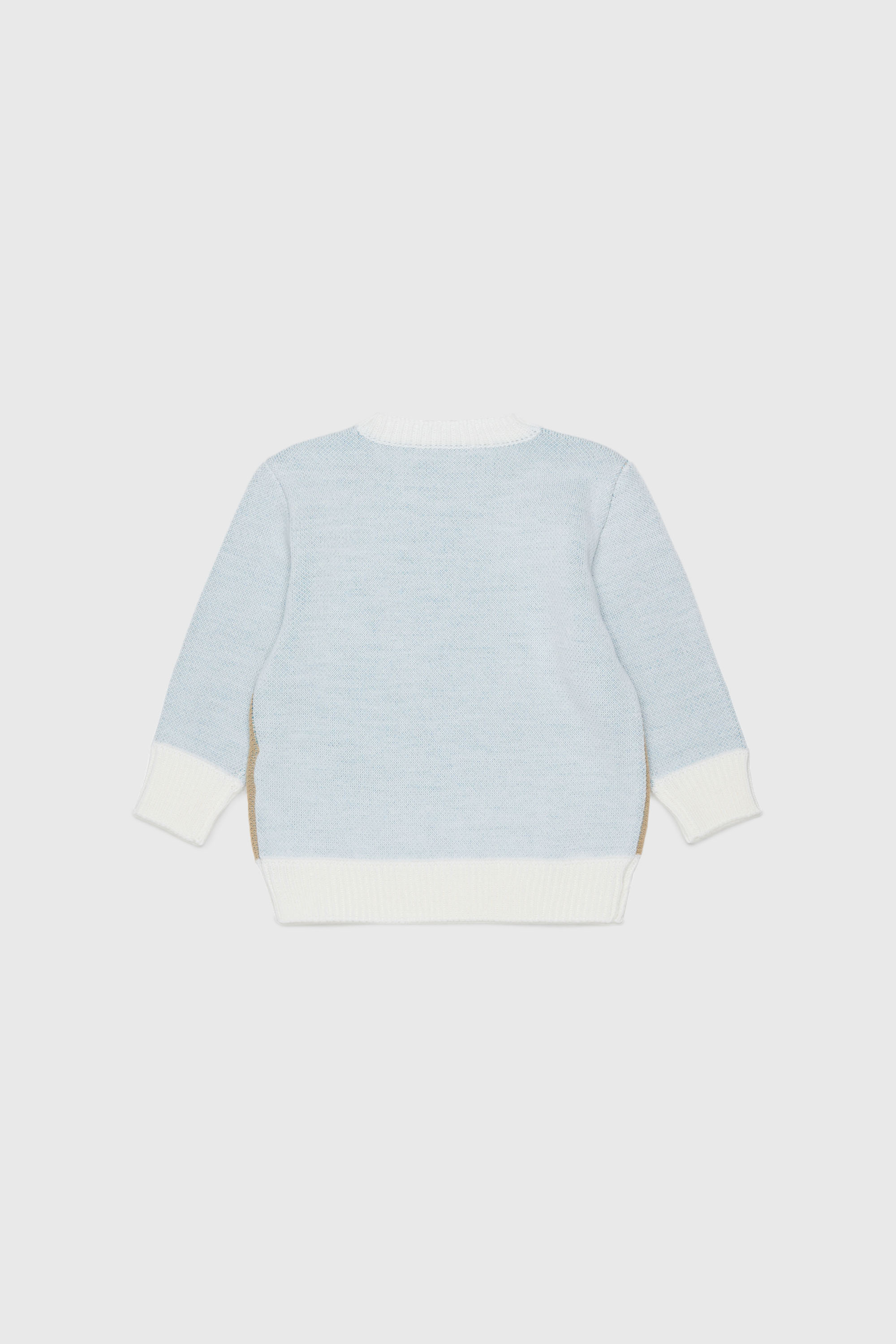 Diesel - KBLOB, Unisex's Wool-blend jumper with Diesel logo in White - 2