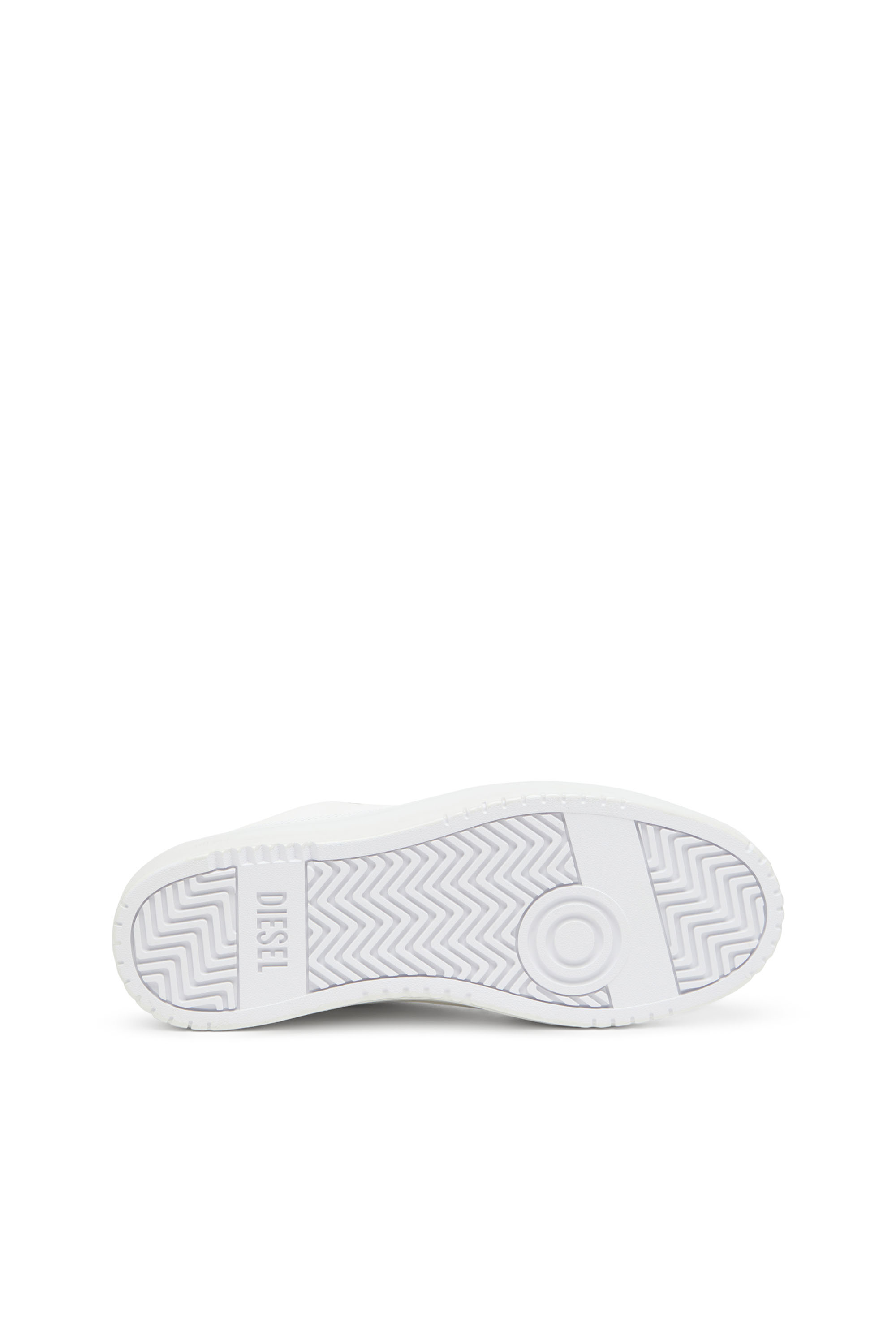 Diesel - S-TRACKER-D LOW, Man's Silicone-dipped leather sneakers in White - 4