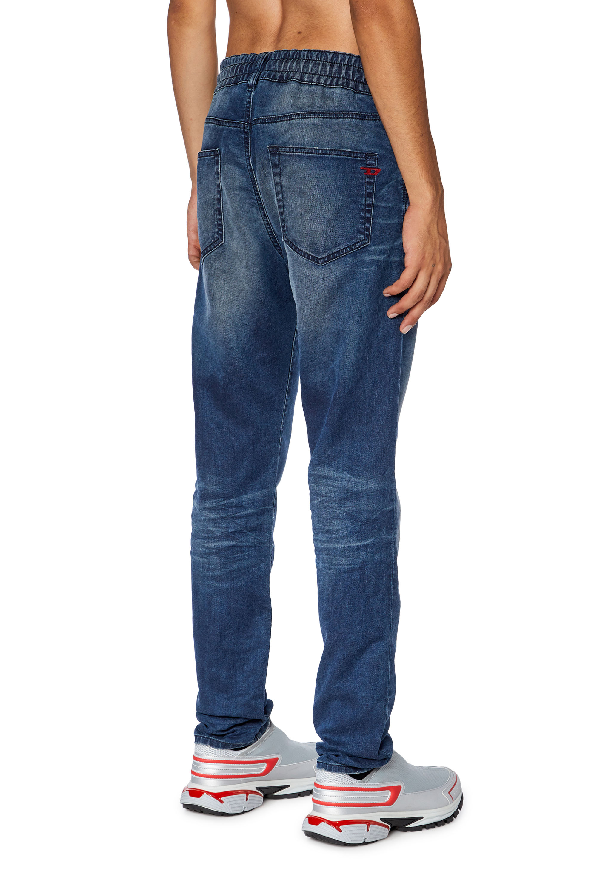 Diesel - Slim D-Strukt JoggJeans® 068FT, Dark Blue - Image 3