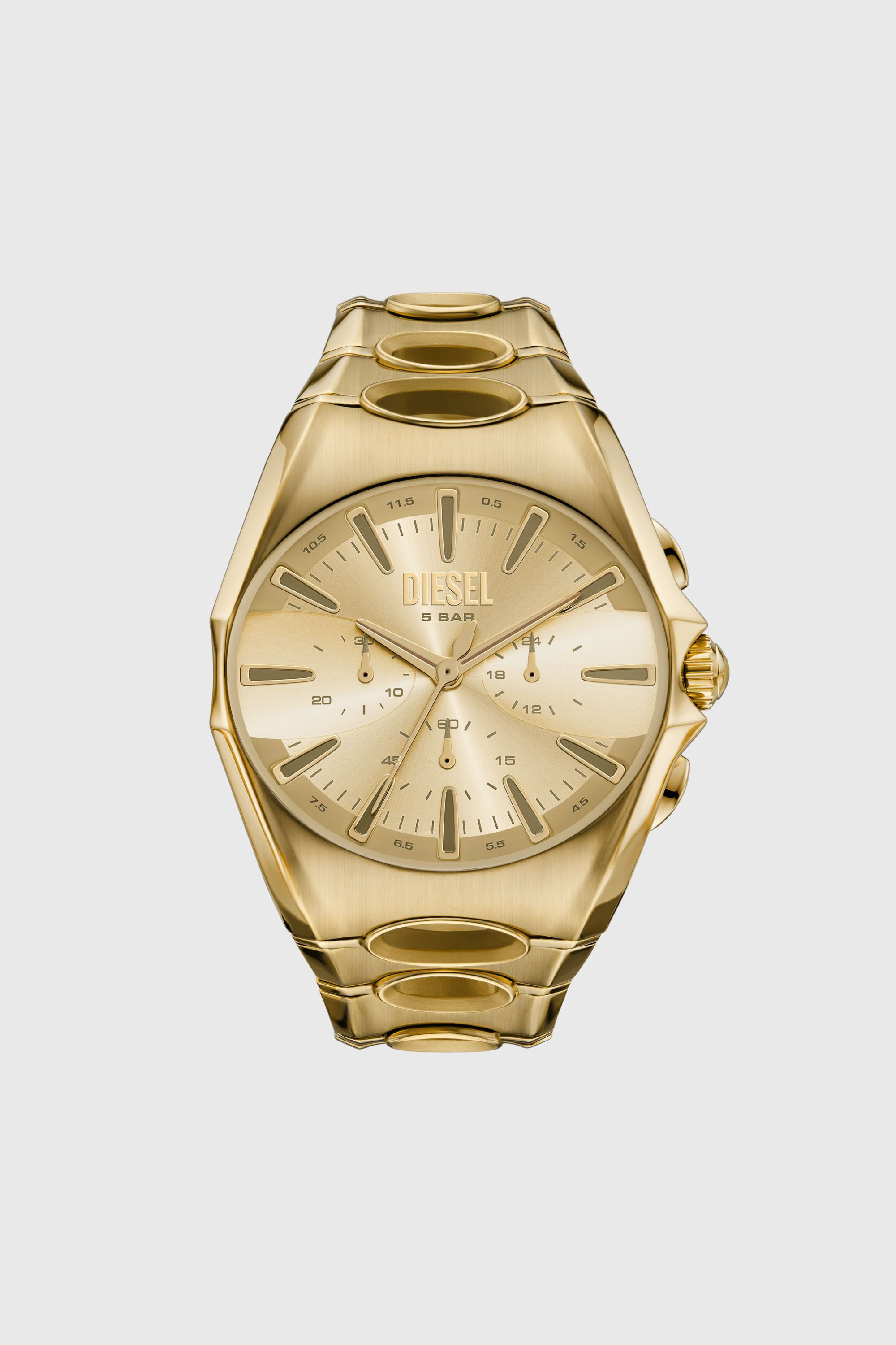 D-Curve gold-tone stainless steel watch