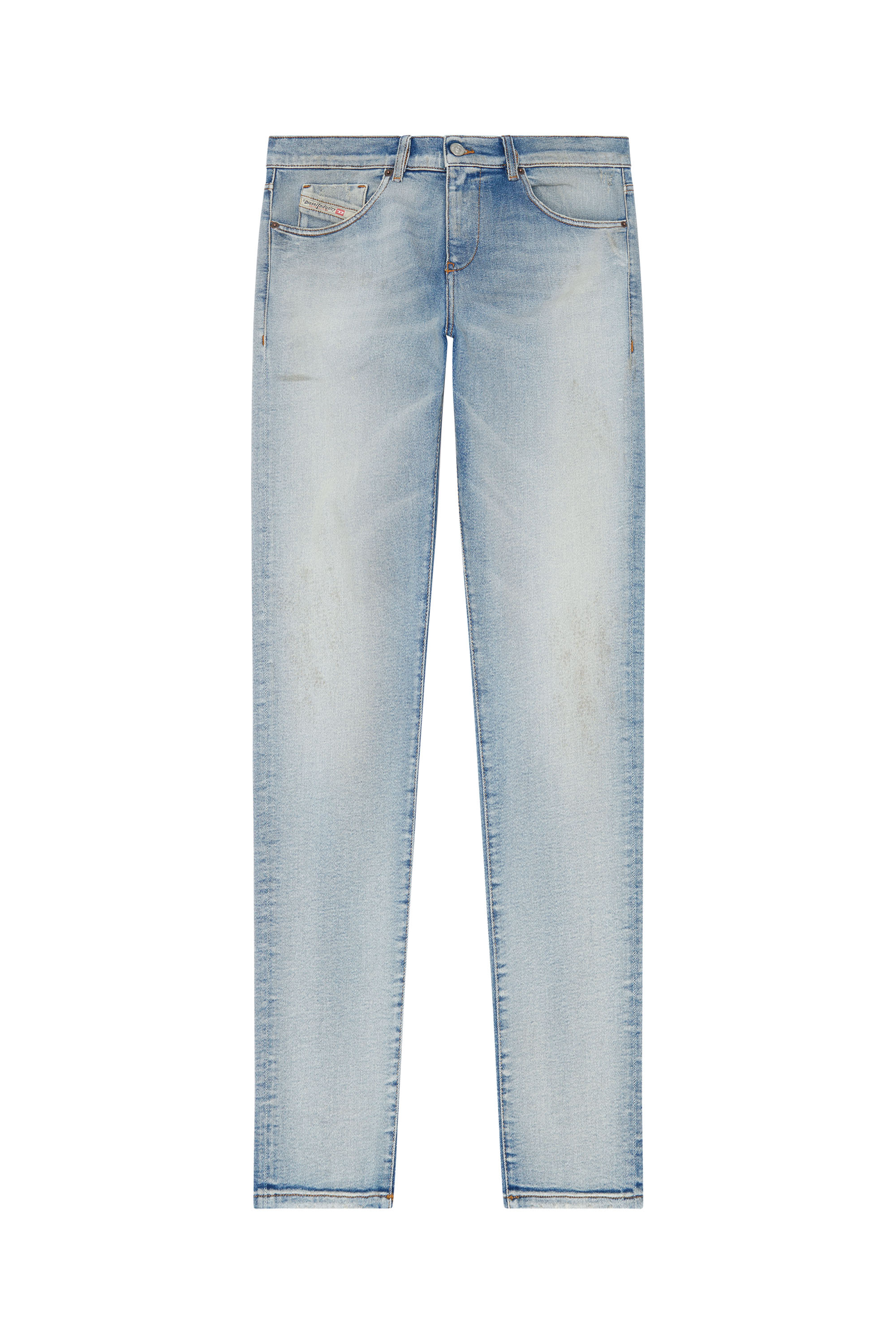 Diesel - Slim Jeans 2019 D-Strukt 09E84, Light Blue - Image 5