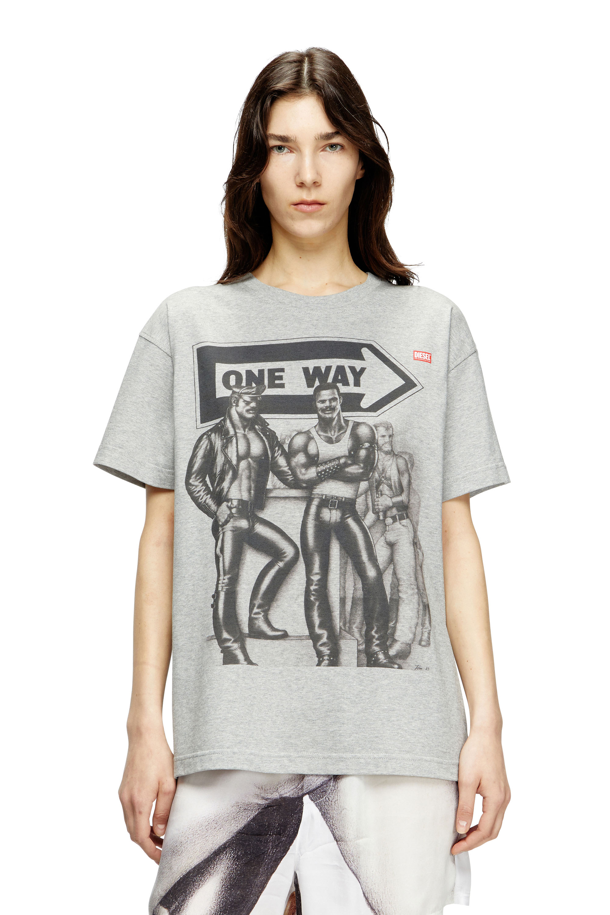 Diesel - PR-T-NORM-TOM25, Unisex's T-shirt with graphic print in Grey - 5