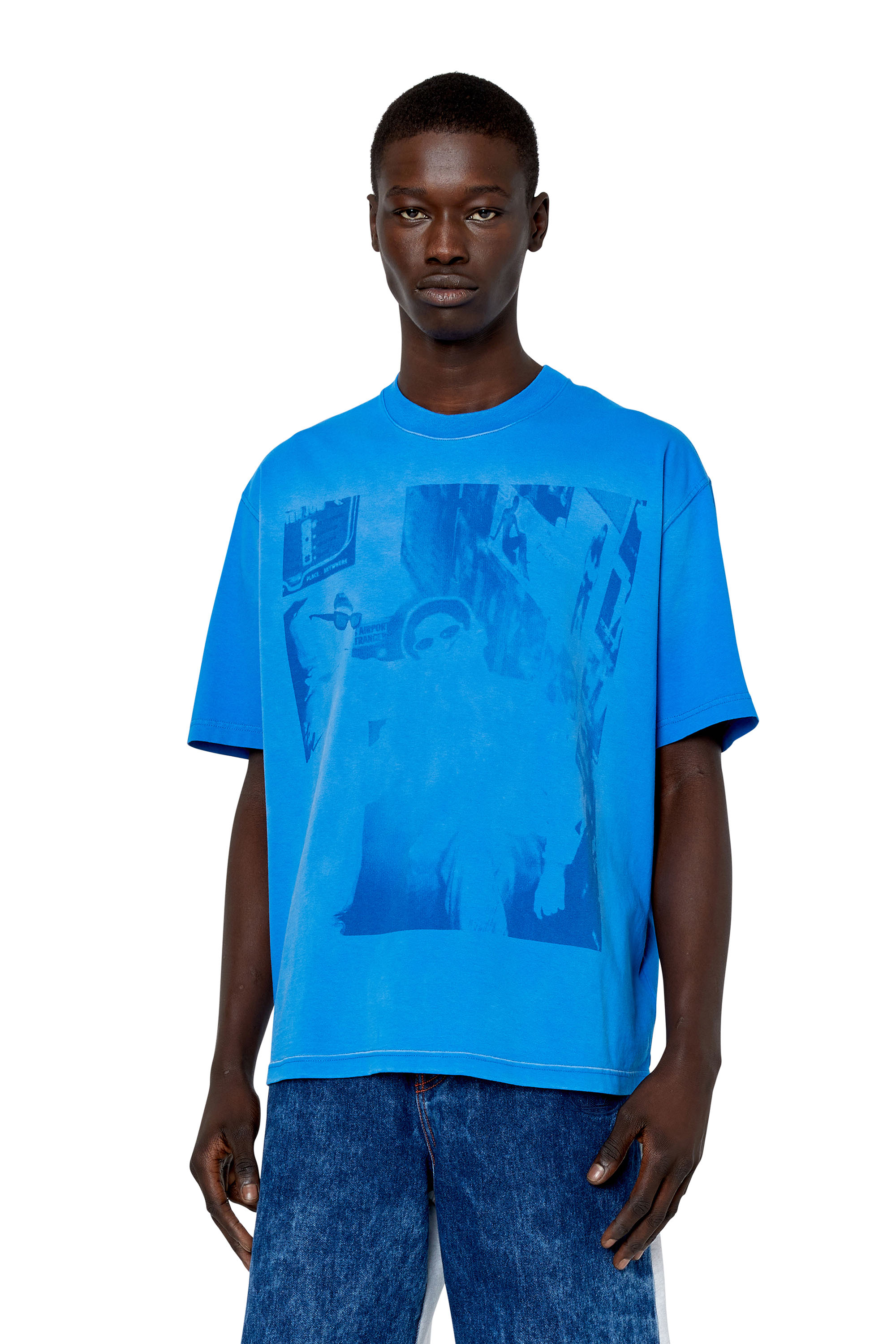 Diesel - T-WASH-G4, Blue - Image 1
