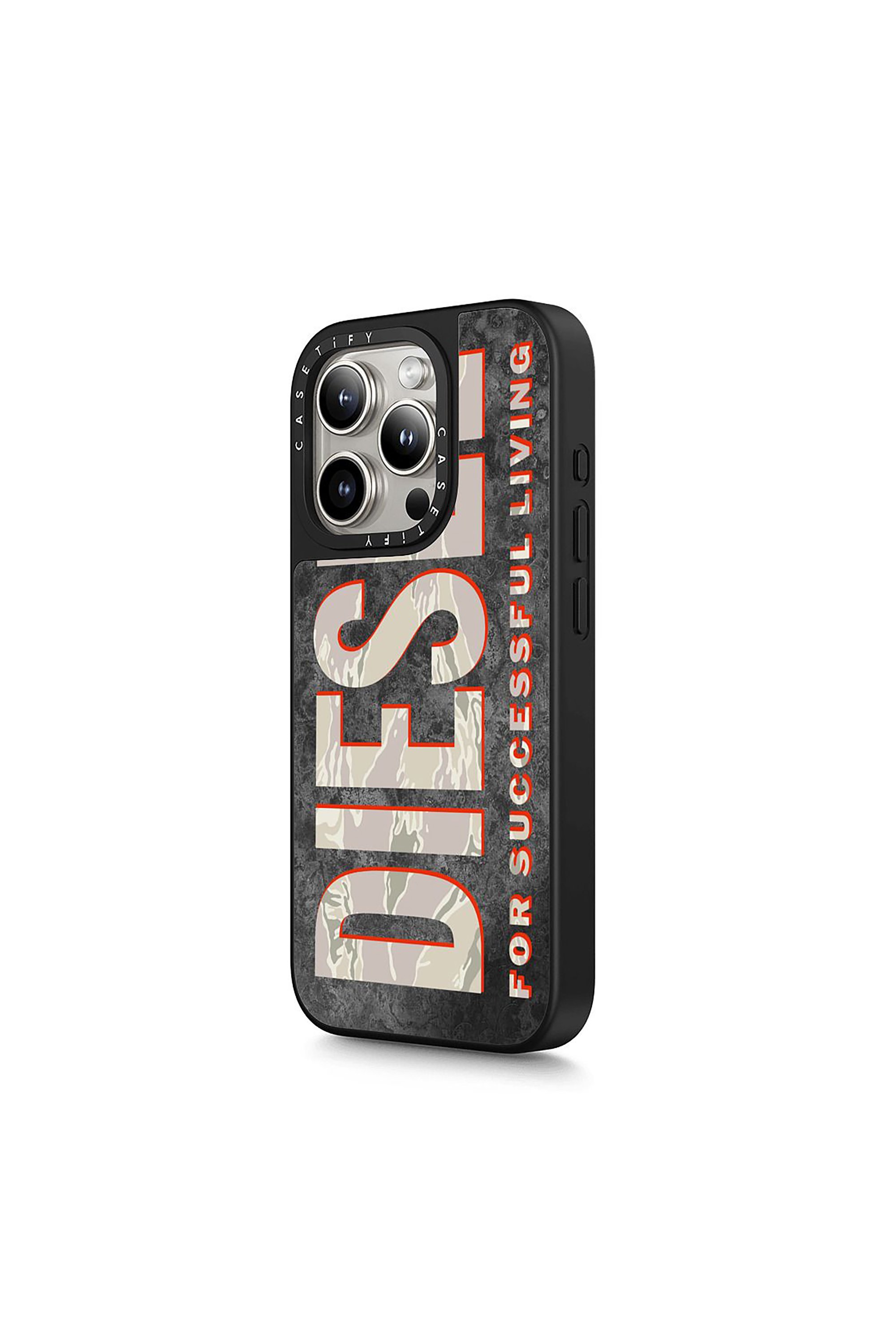 Diesel - 60329 CASETIFY MOULDED CASE, Unisex's Magsafe Camo Case iPhone 15 Pro Max in Brown/White - 2