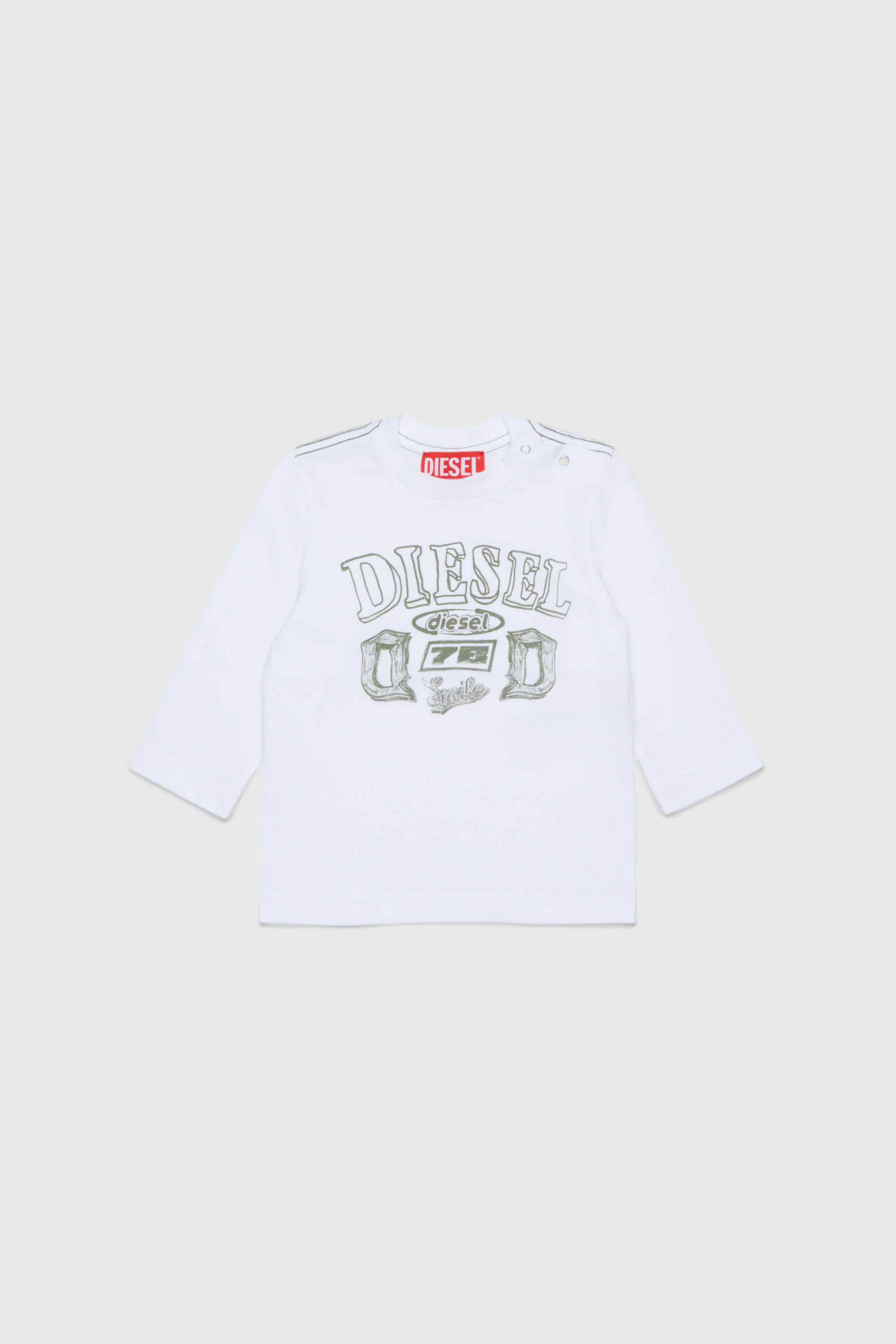 Long-sleeve T-shirt with logo print