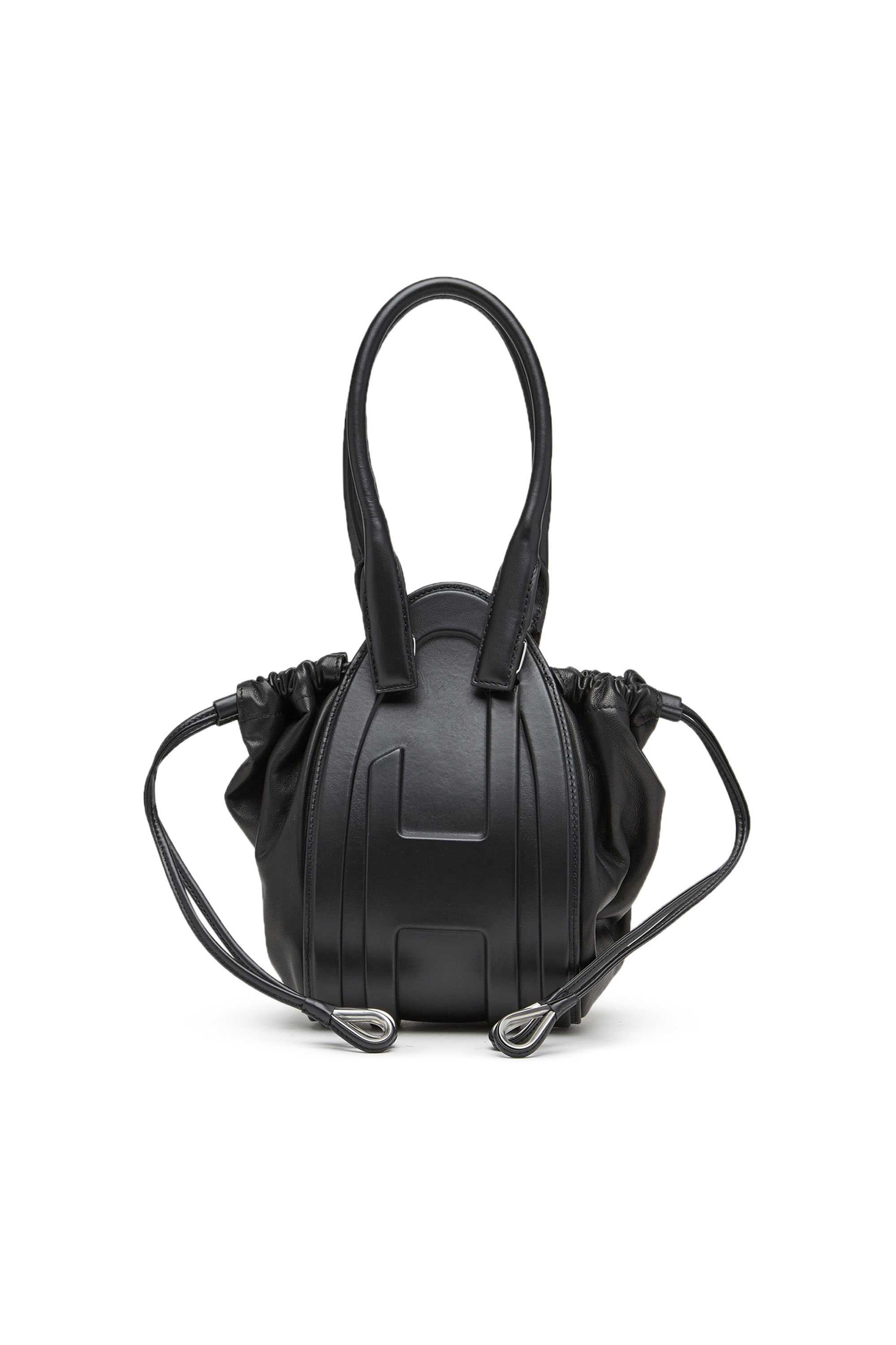 Diesel - 1DR-FOLD XS, Woman's 1DR-Fold XS-Oval logo handbag in nappa leather in Black - 1