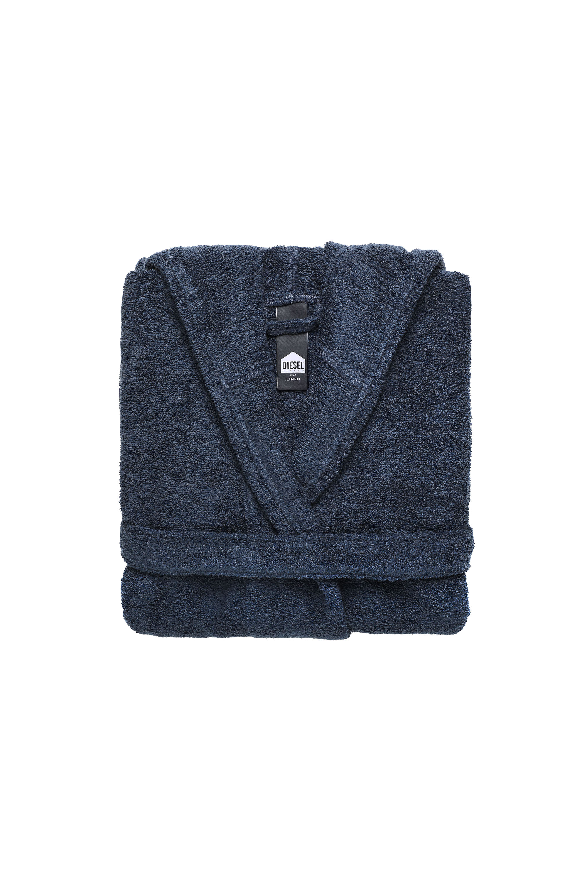 Diesel - ACC  SPORT LOGO CAP XXL, Unisex's Bathrobe with hood SPORT LOGO, XXL in Blue - 1