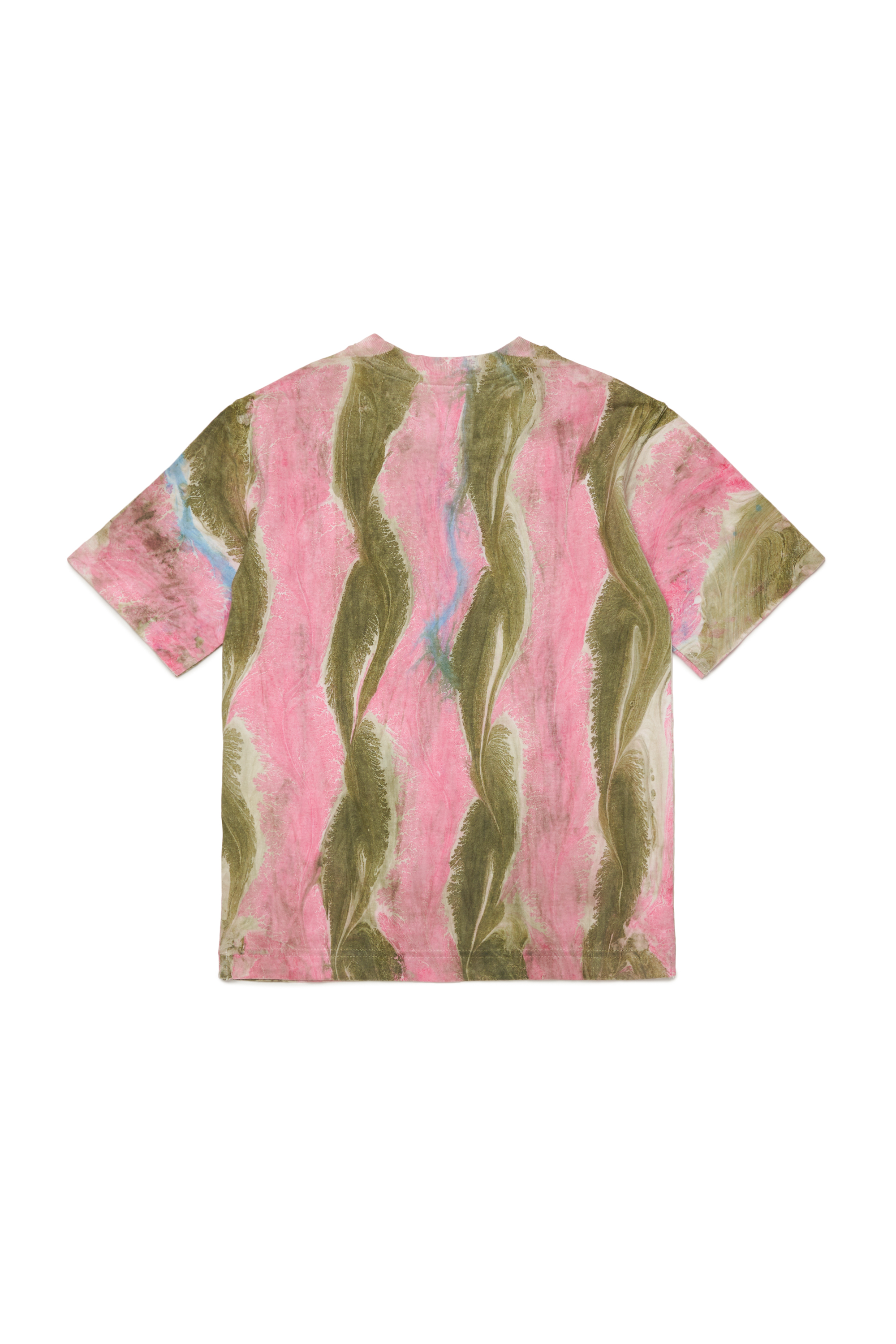 Diesel - TWASHL2 OVER, Unisex T-shirt with wavy pattern in Multicolor - Image 2