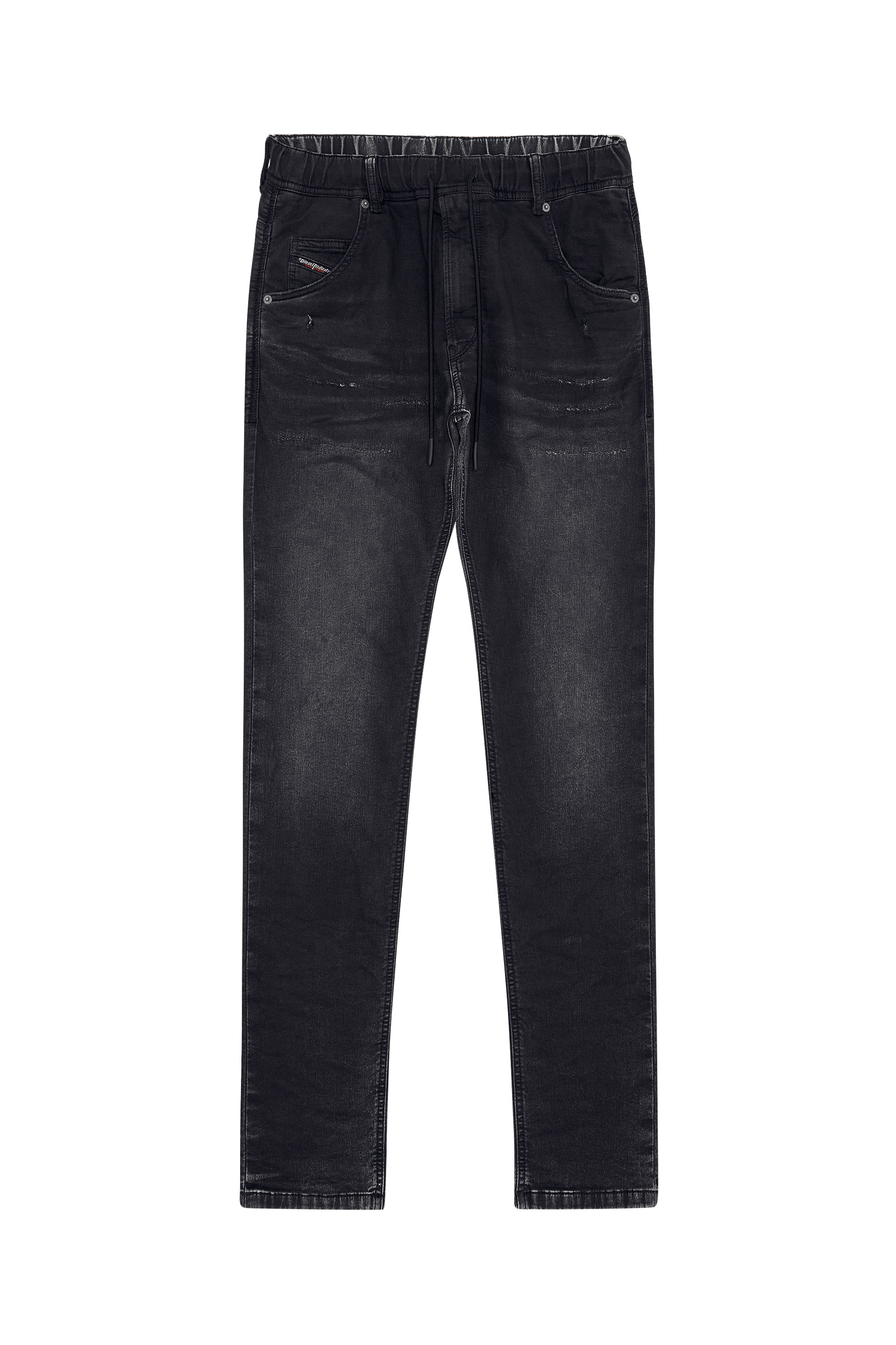 Diesel - Krooley JoggJeans® 09E12 Tapered, Black/Dark grey - Image 6