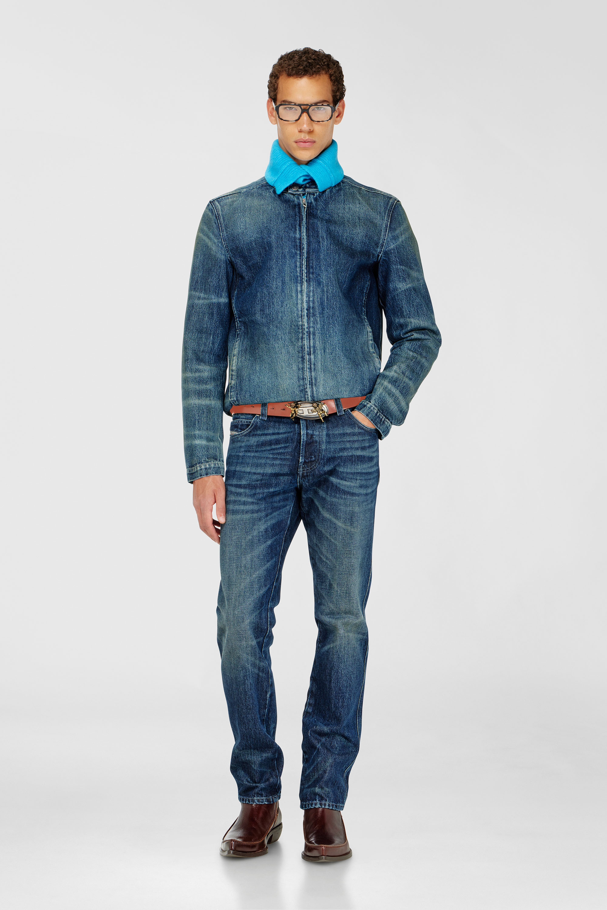Diesel - Man's Slim Jeans 1993 D-Vyl 007FZ, Dark Blue - 1
