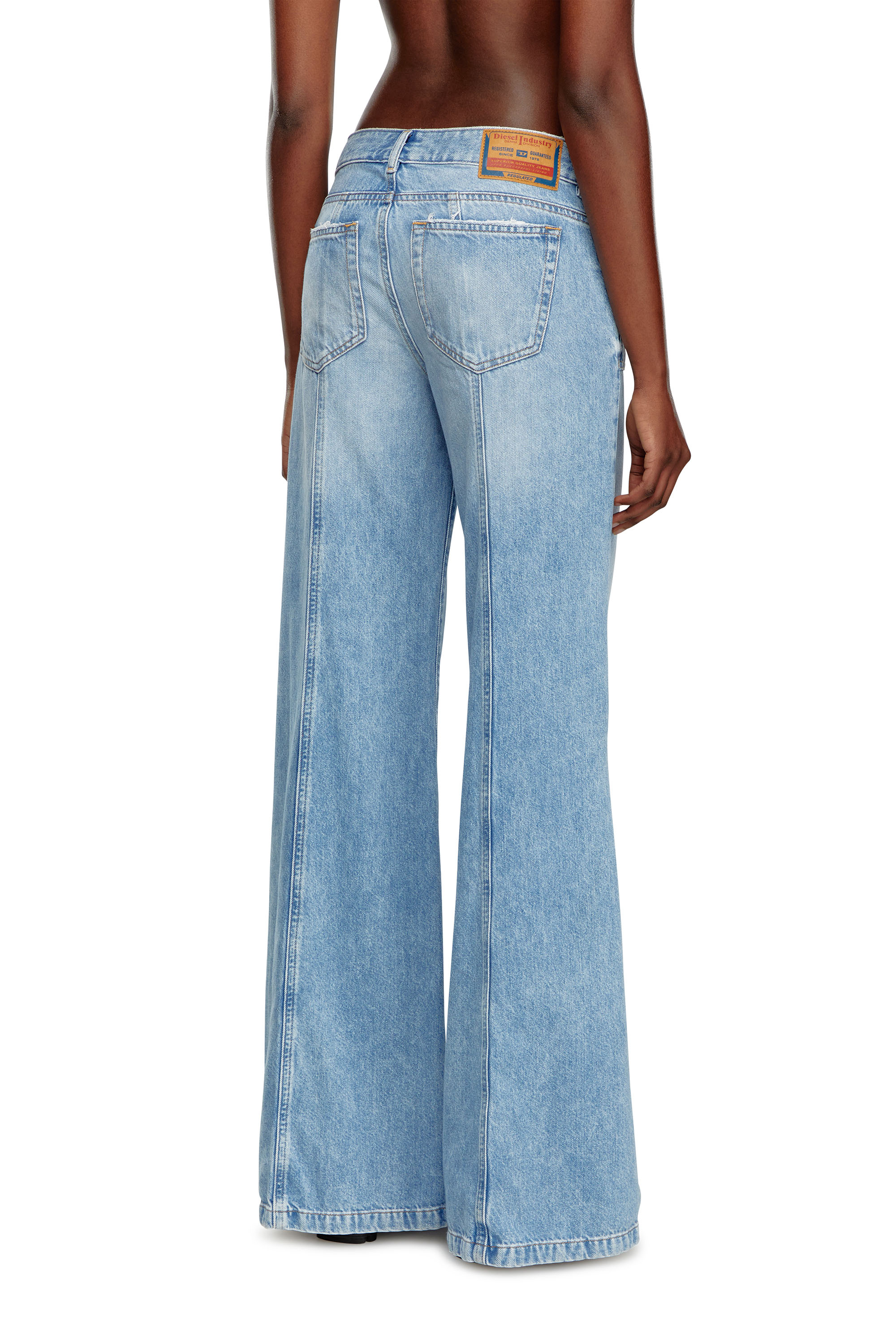 Diesel - Woman Bootcut and Flare Jeans D-Akii 09J88, Light Blue - Image 4