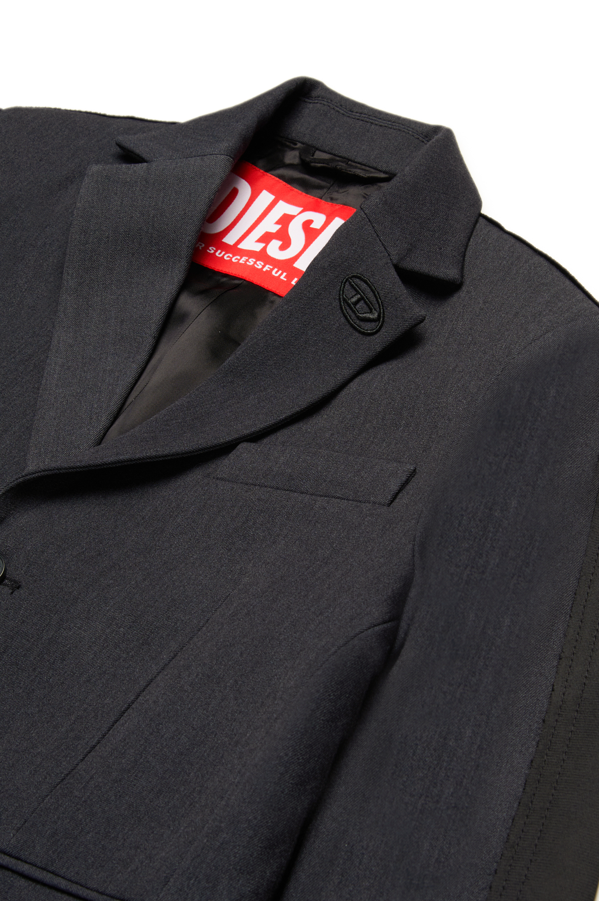 Diesel - JWIRE, Man's Suit jacket in mixed fabrics in Black - 3