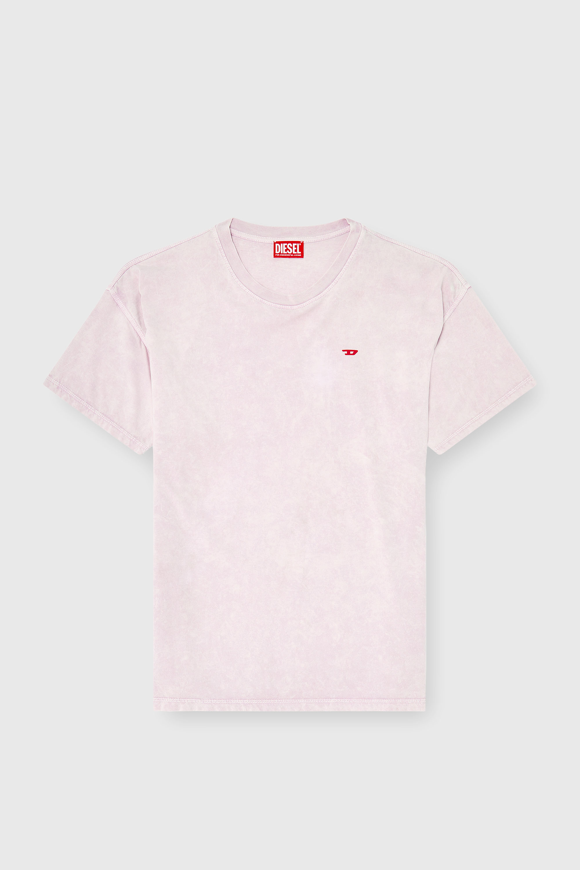 Diesel - T-BOXT-AA14, Man's Cotton T-shirt with treated effect in Pink - 2