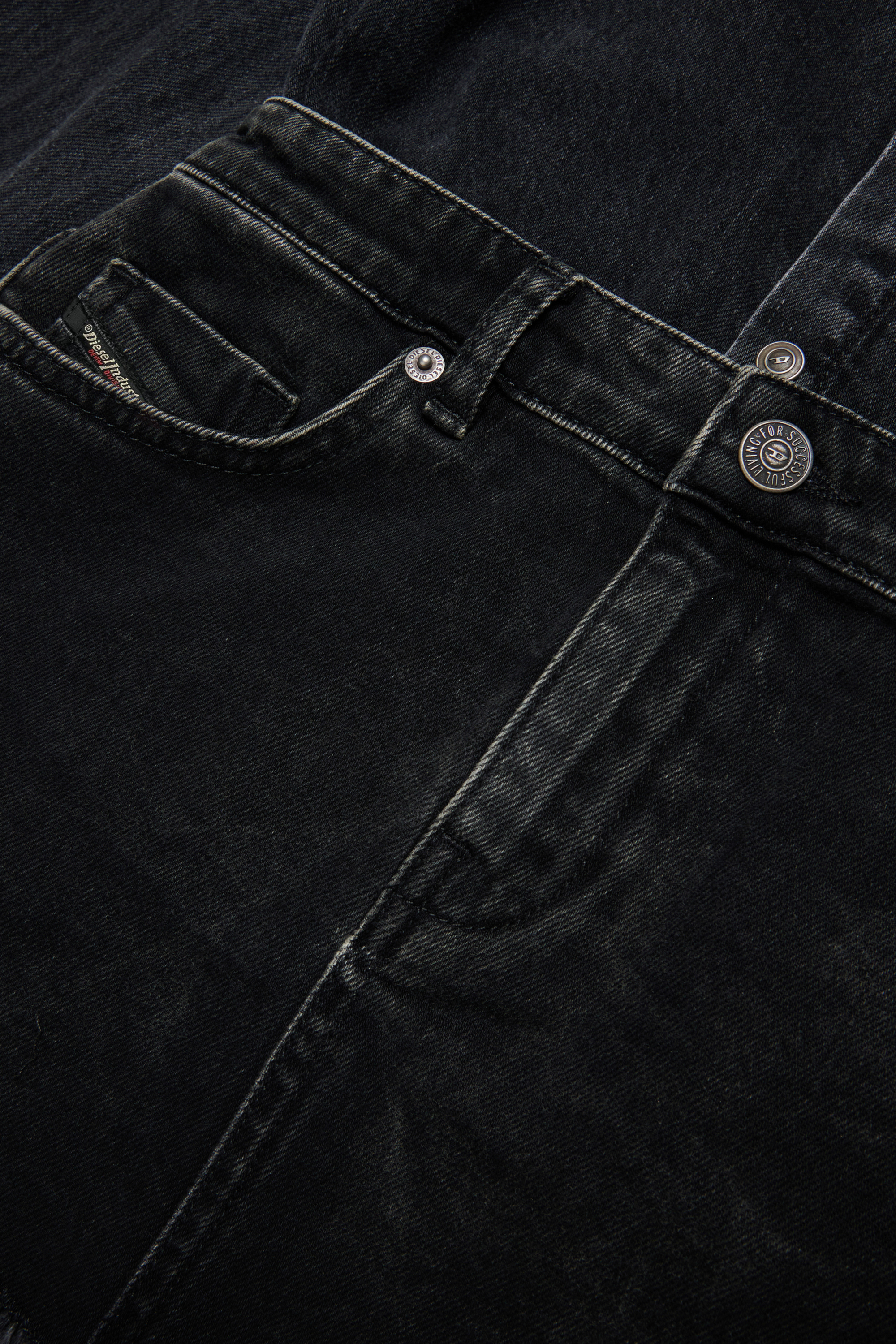 Diesel - DESSY, Woman's Denim dress with pockets in Black - 4