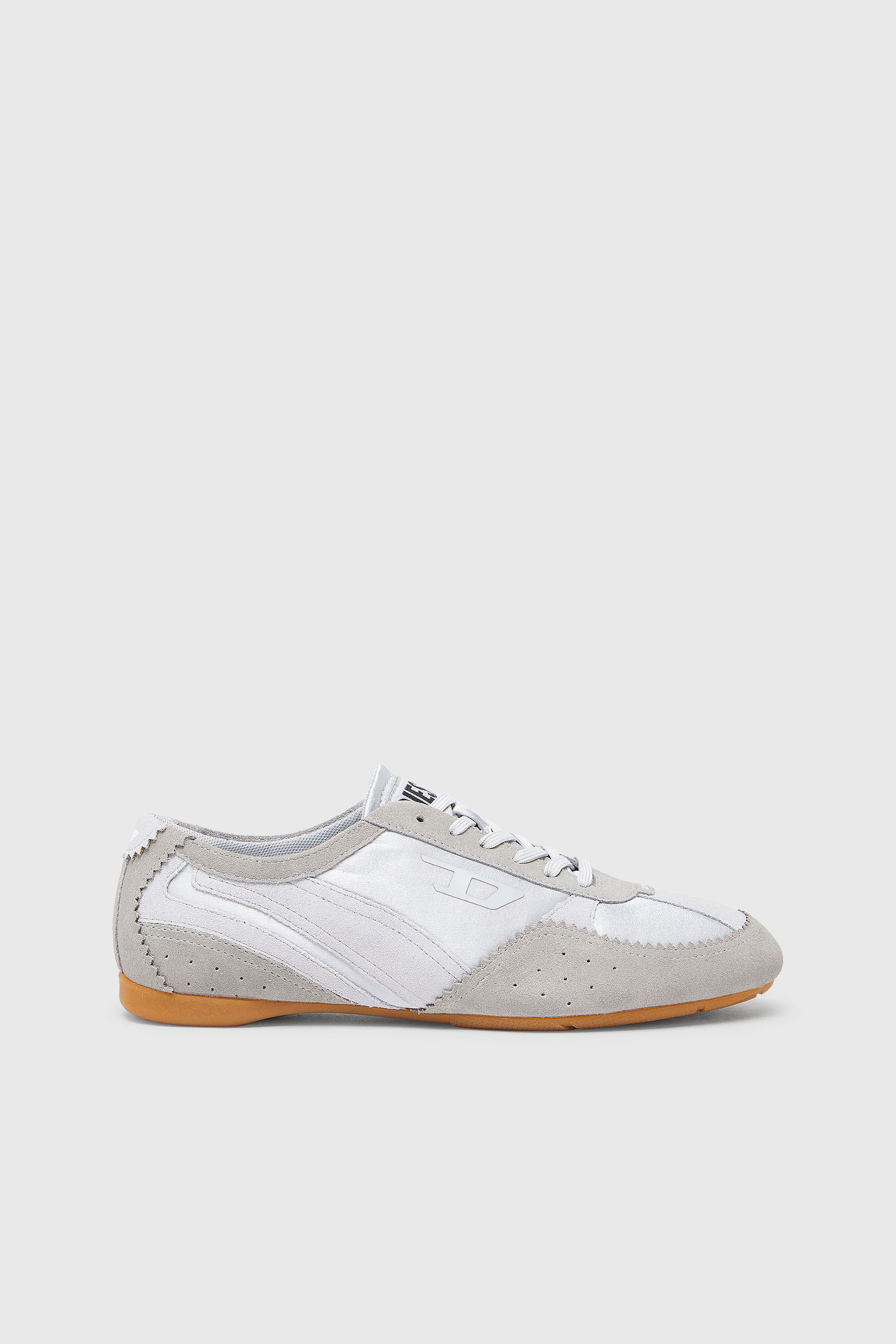 D-Mile-Flat sneakers with suede overlays