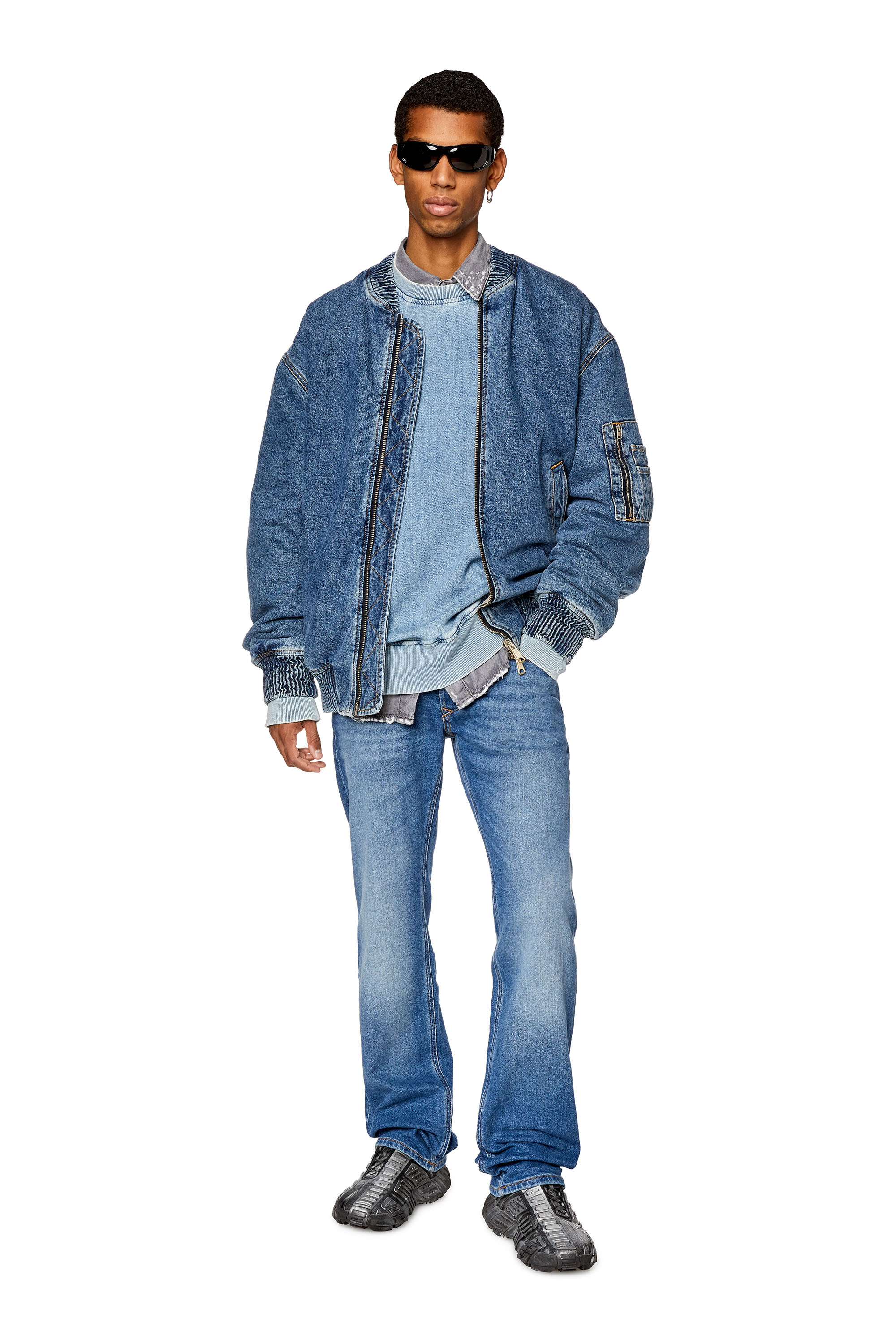Diesel - Straight Jeans 1985 Larkee 0ENAT, Medium blue - Image 4