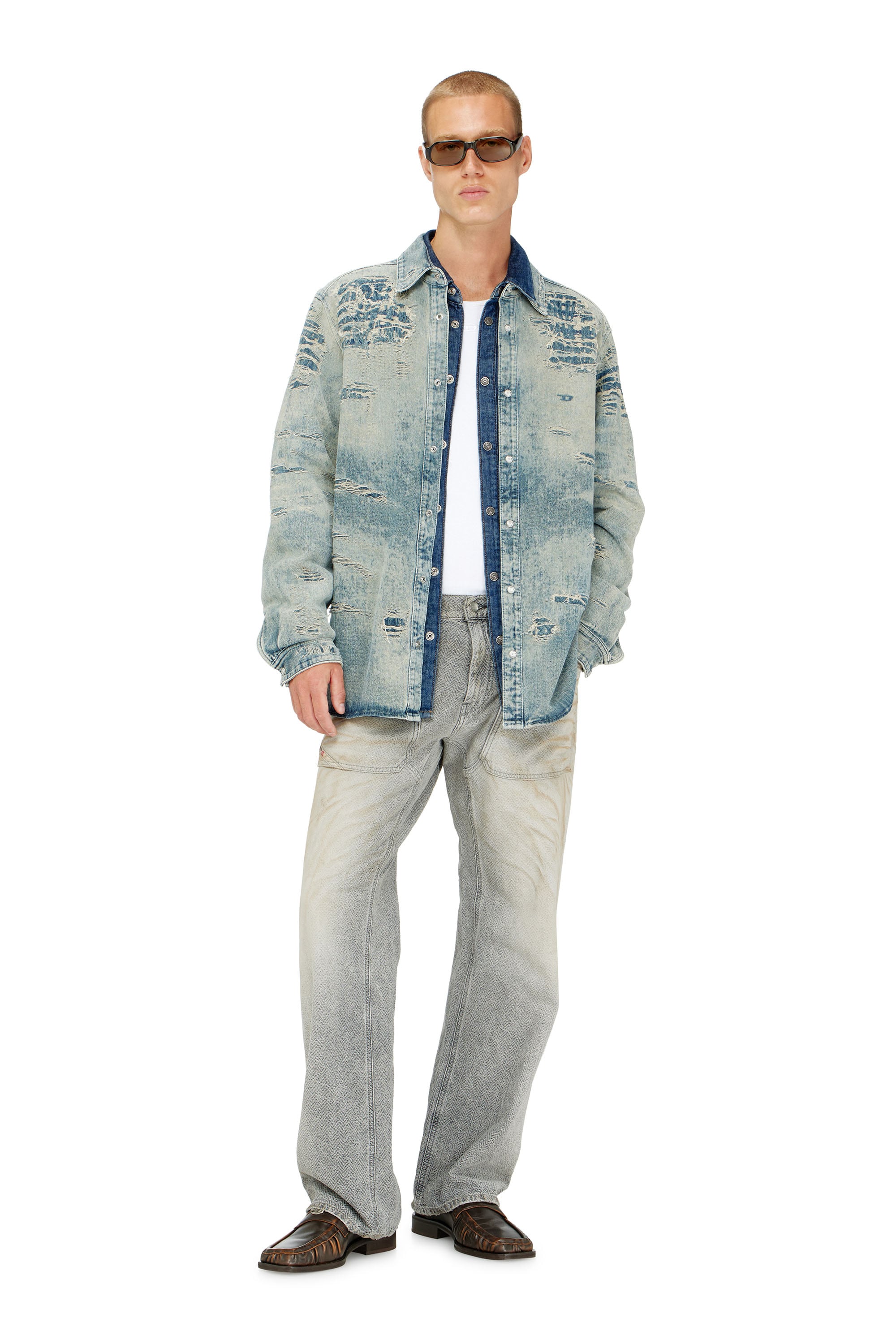 Diesel - Man's Relaxed Jeans D-Zeta 09Q11, Grey - 2