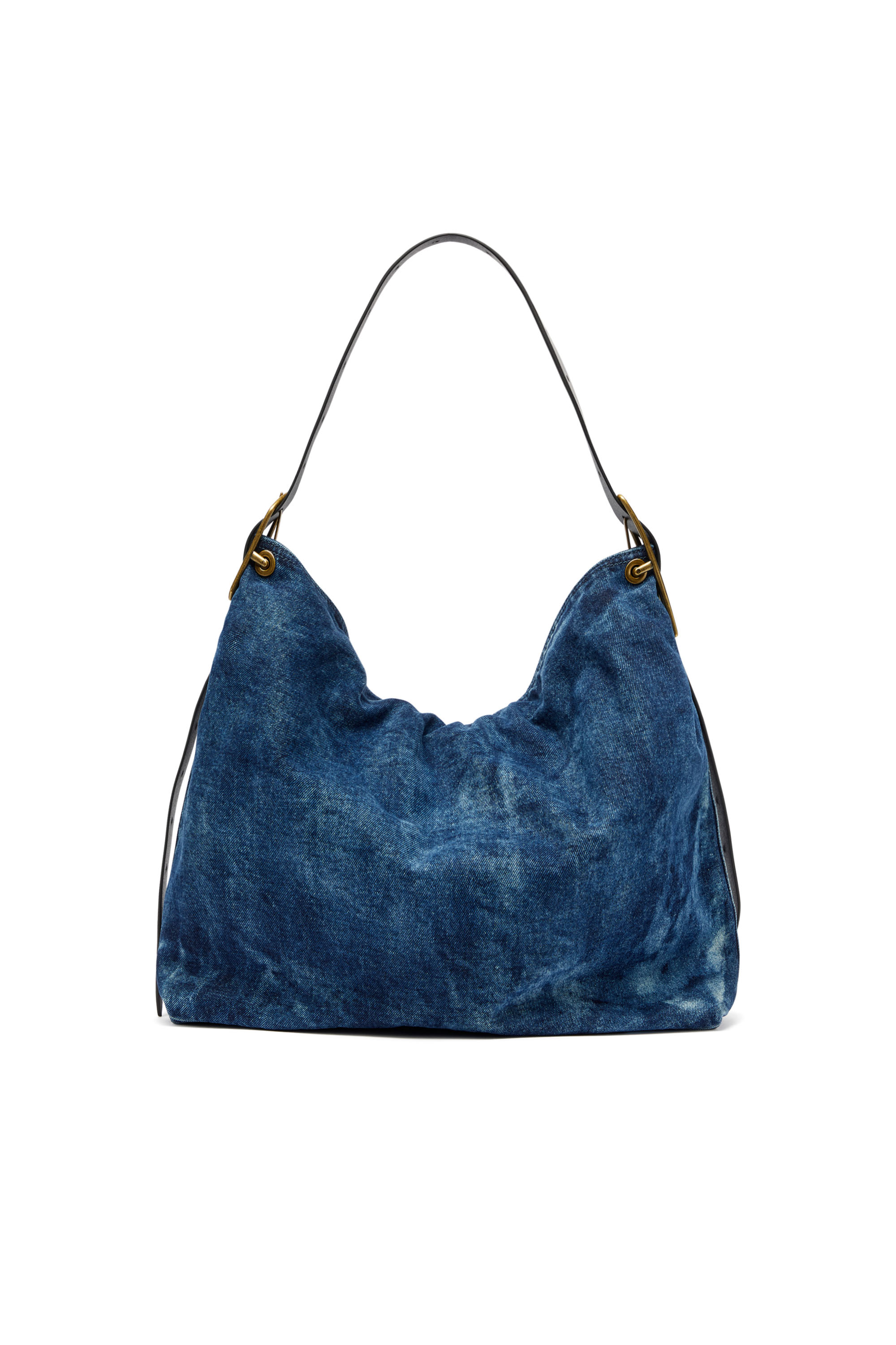 Diesel - D-LINE HOBO L, Woman's D-Line-Denim hobo bag in Medium blue - 3