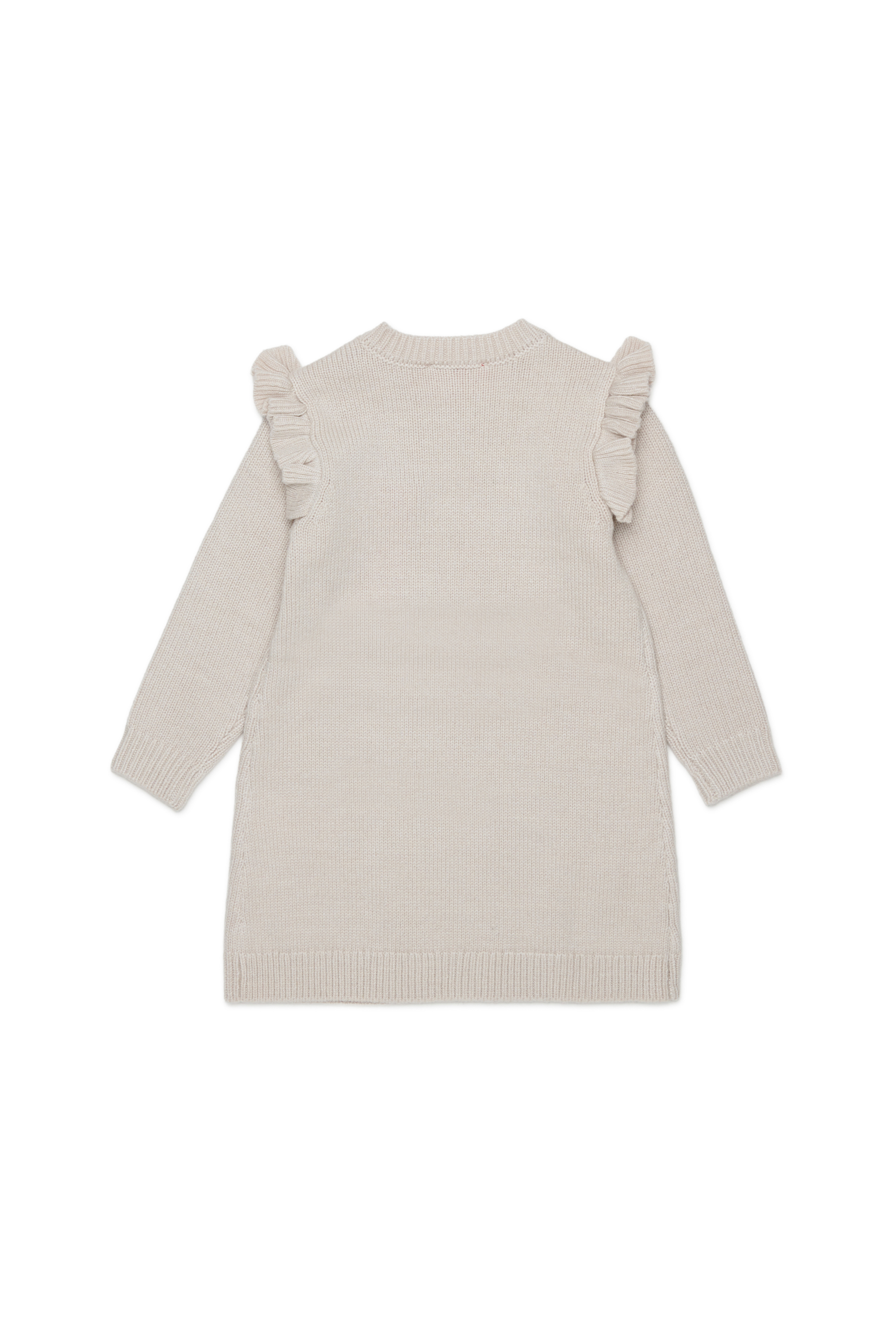 Diesel - DSCALOB, Woman's Cashmere-enriched ruffled sweater dress in White - 2
