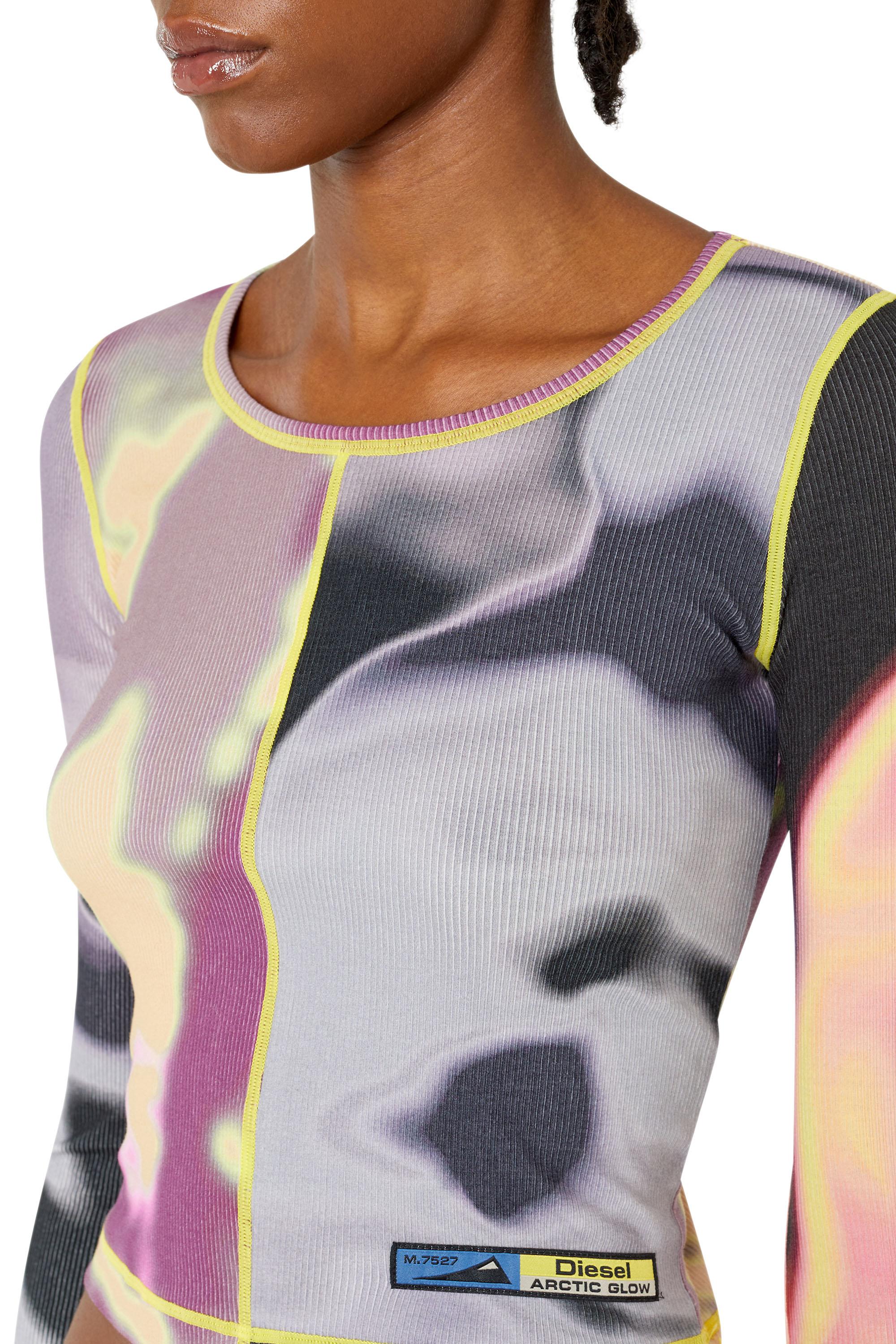 Diesel - T-BALLET-CUT, Black/Pink - Image 5