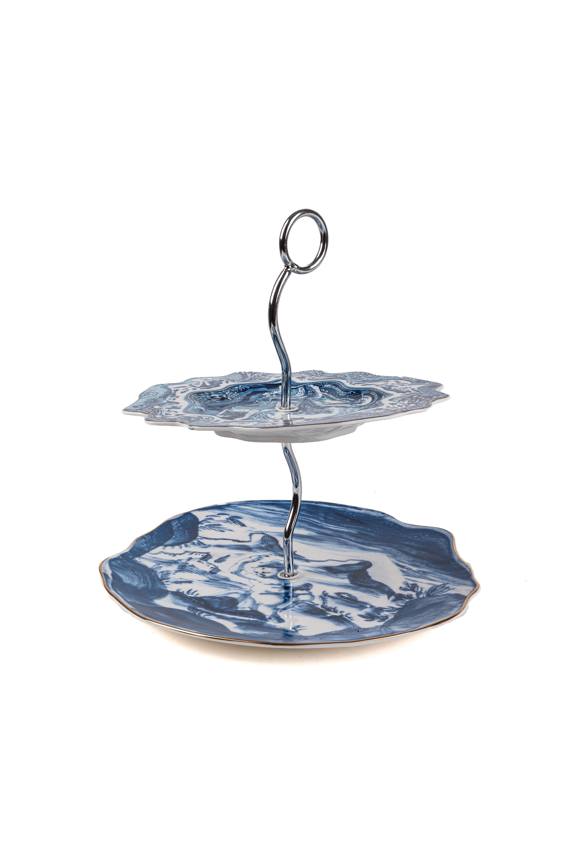 Diesel - 11278 CAKE STAND ACID TEA, Unisex's Cake stand in White/Blue - 1