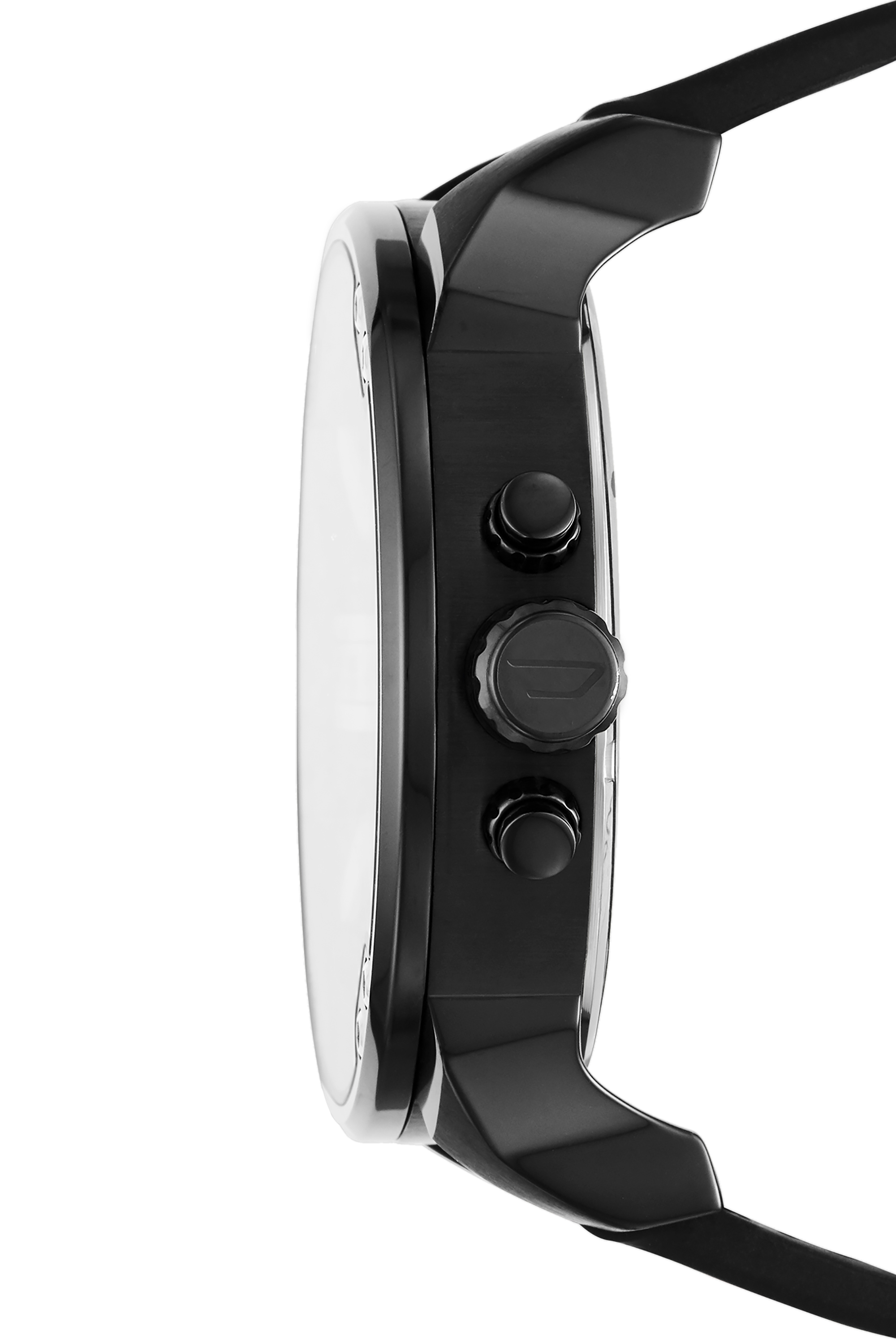 Diesel - DZ7433, Man's Mr. Daddy 2.0 chronograph black nylon and silicone watch in Black - 3