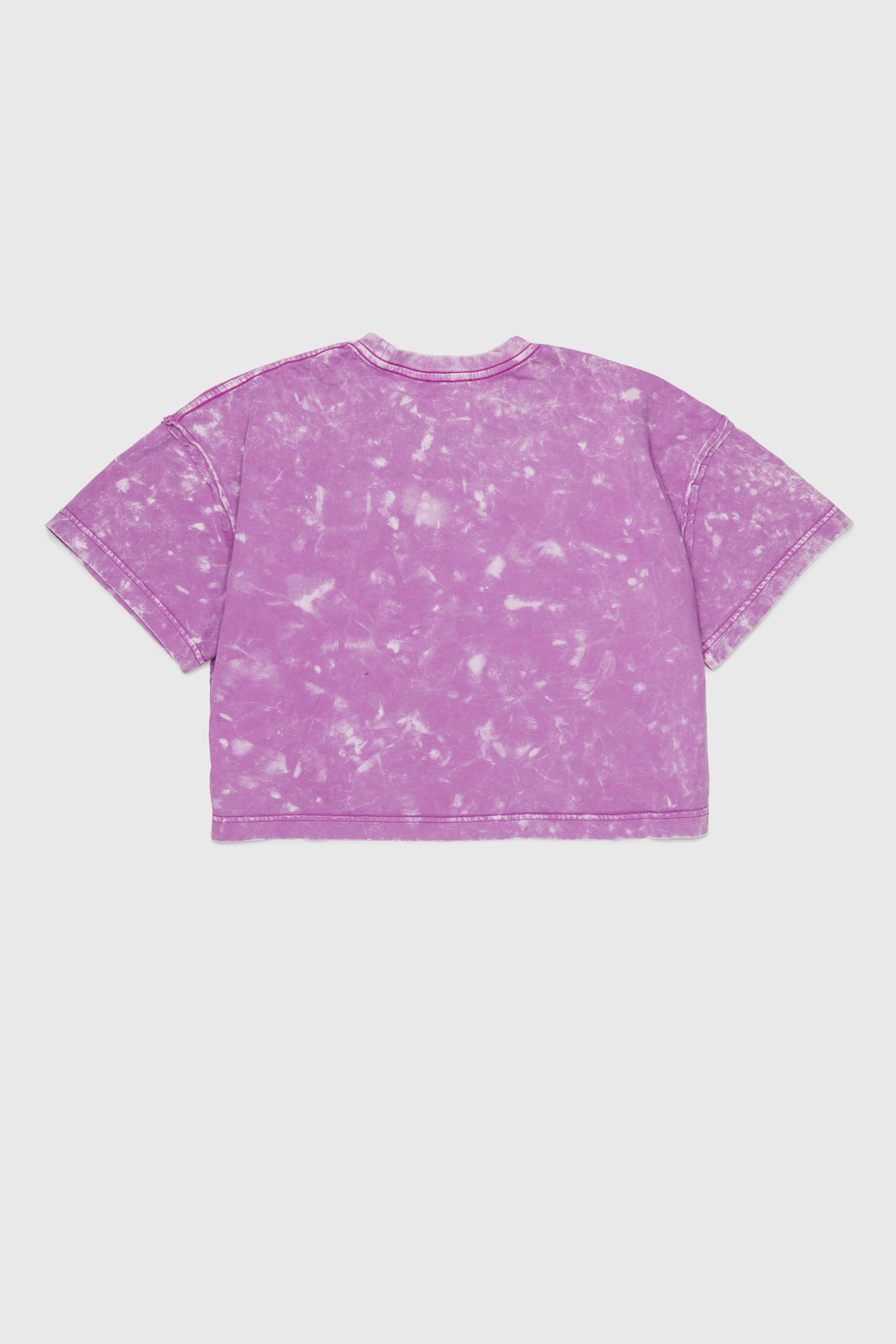 Diesel - TLOXY, Woman's Cropped T-shirt with tie-dye effect in Violet - 2