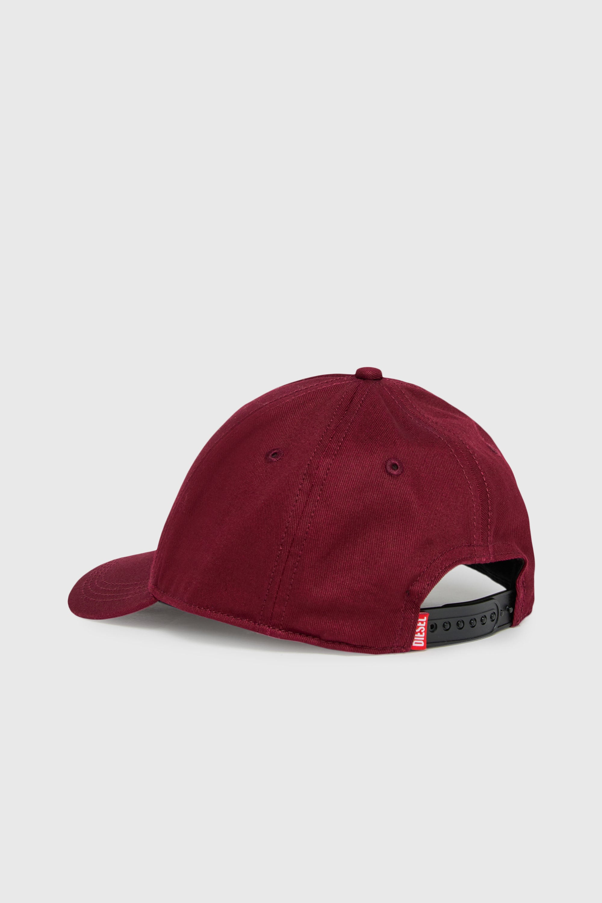 Diesel - FLIMO, Man's Baseball cap with Oval D logo print in Red - 2