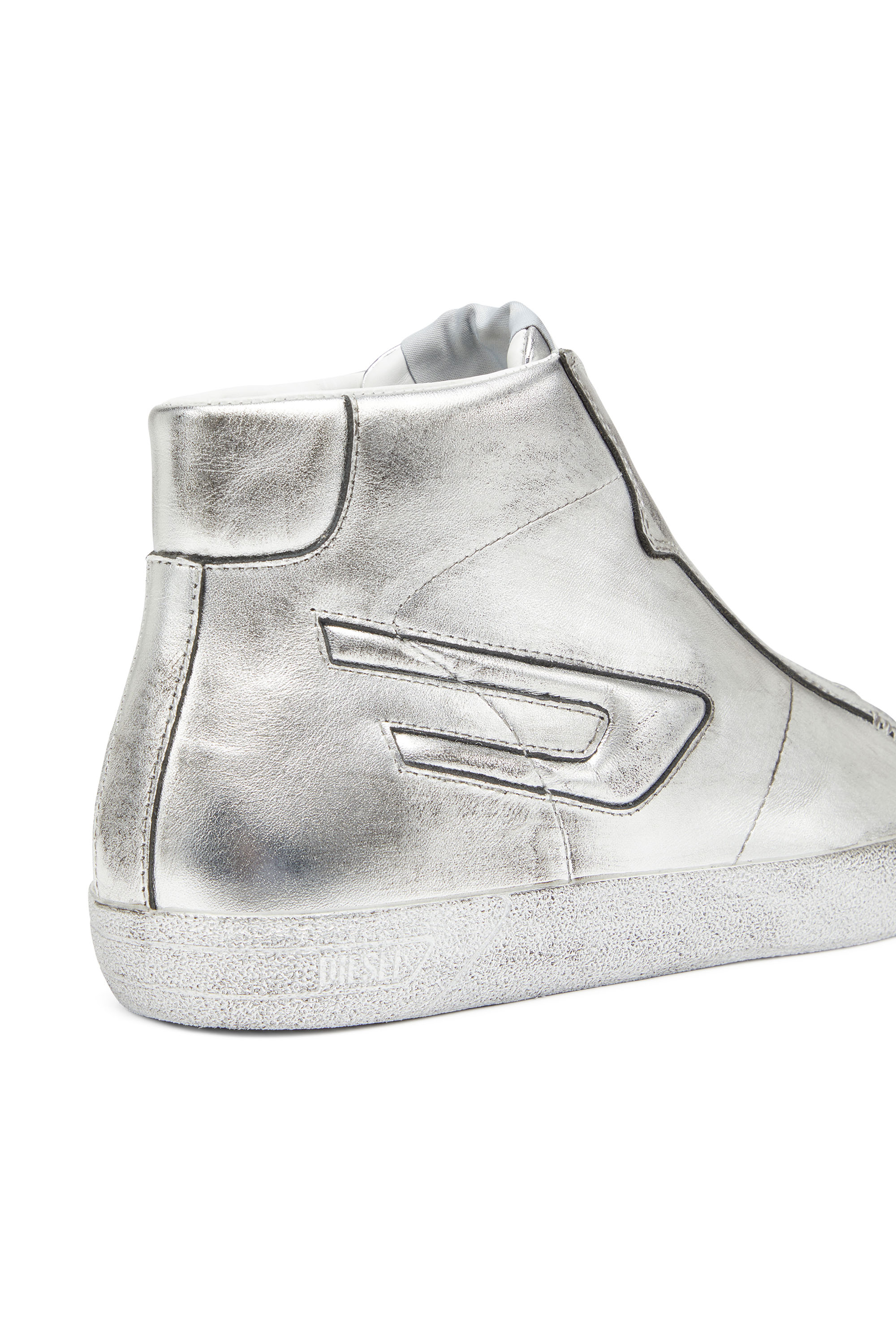 Diesel - S-LEROJI ZIP MID, Silver - Image 6