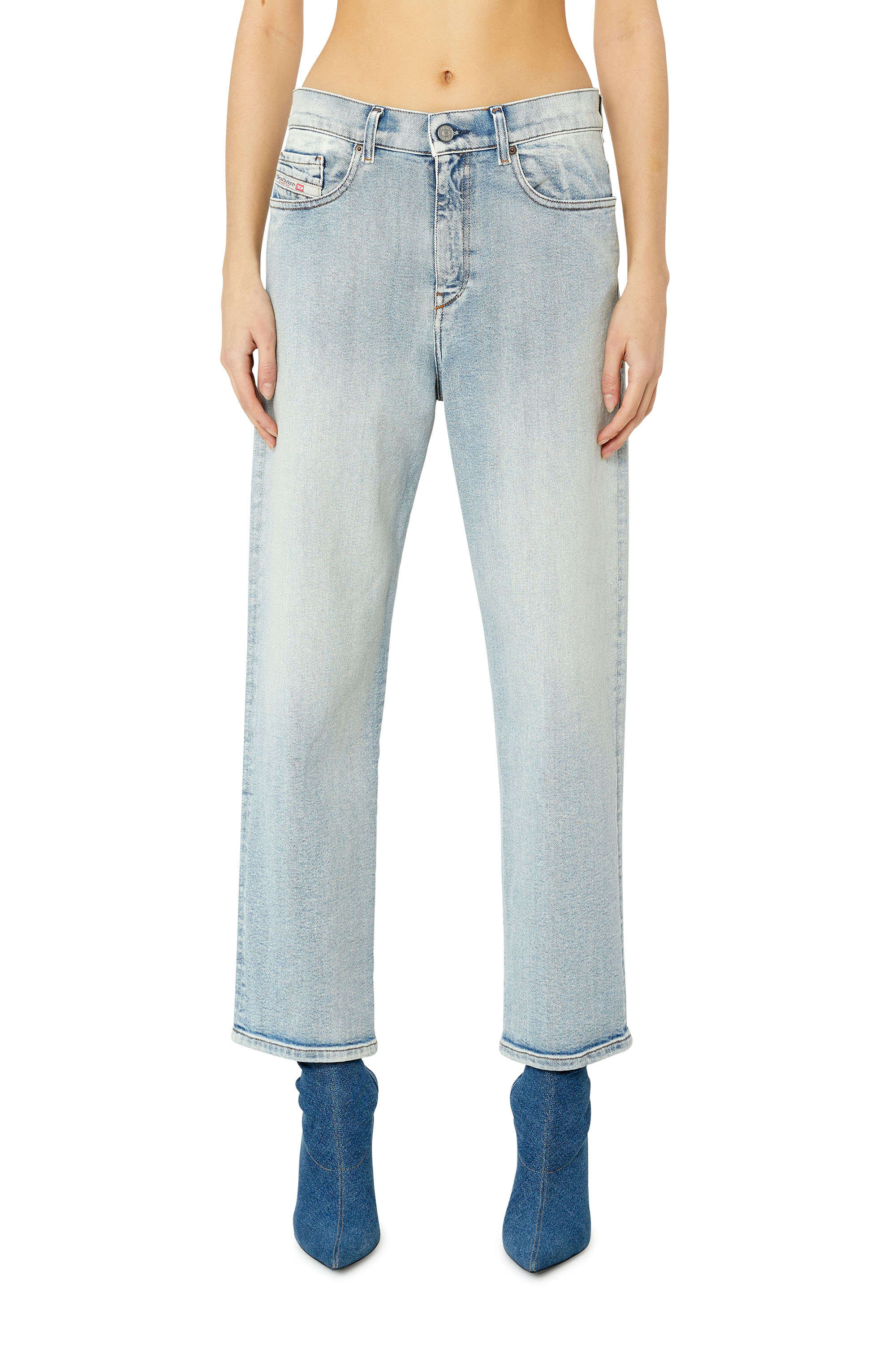 Diesel - 2016 D-Air 9C08L Boyfriend Jeans, Light Blue - Image 1
