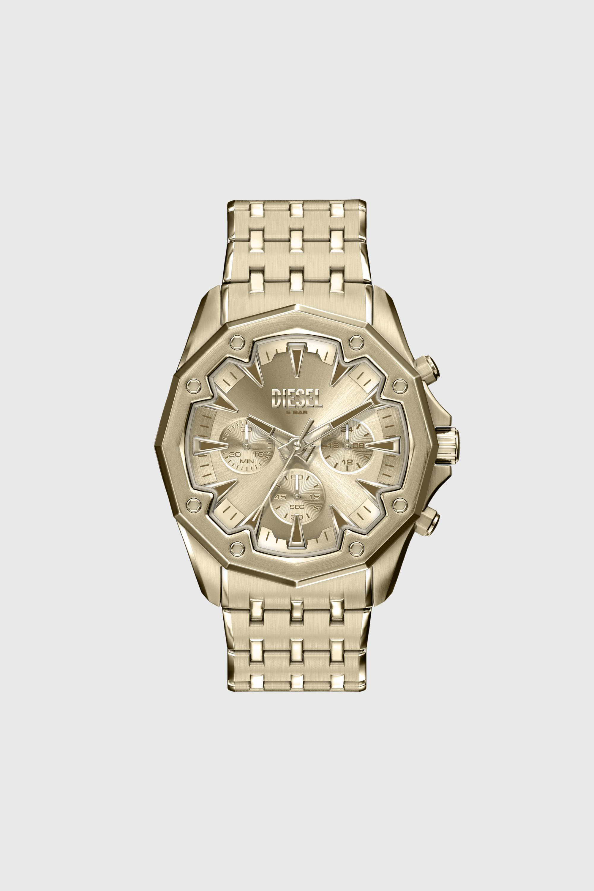 Diesel - DZ4707 WATCH, Man's Stinger Gold-Tone Stainless Steel Watch in Gold - 1