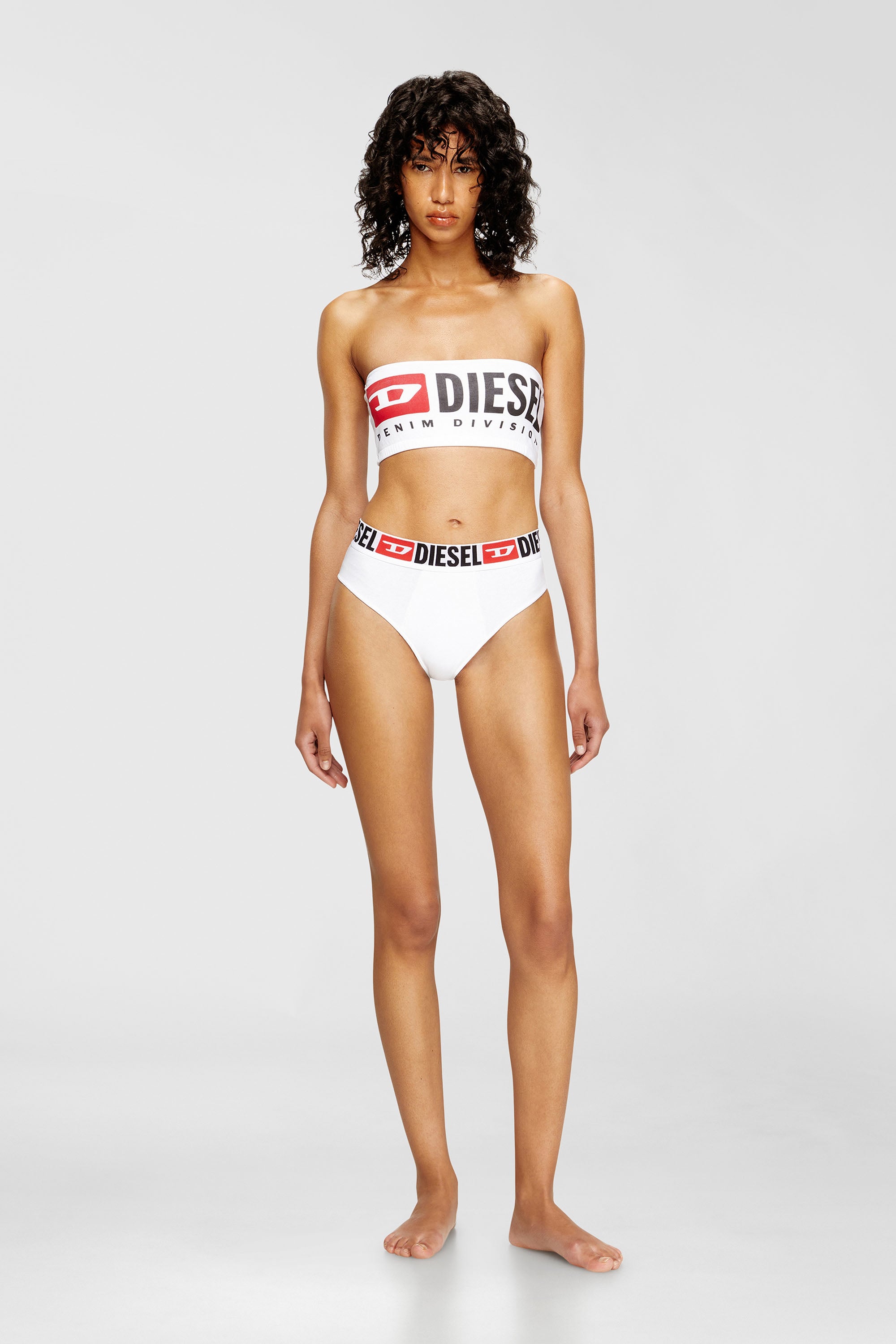 Bandeau bra with Diesel logo