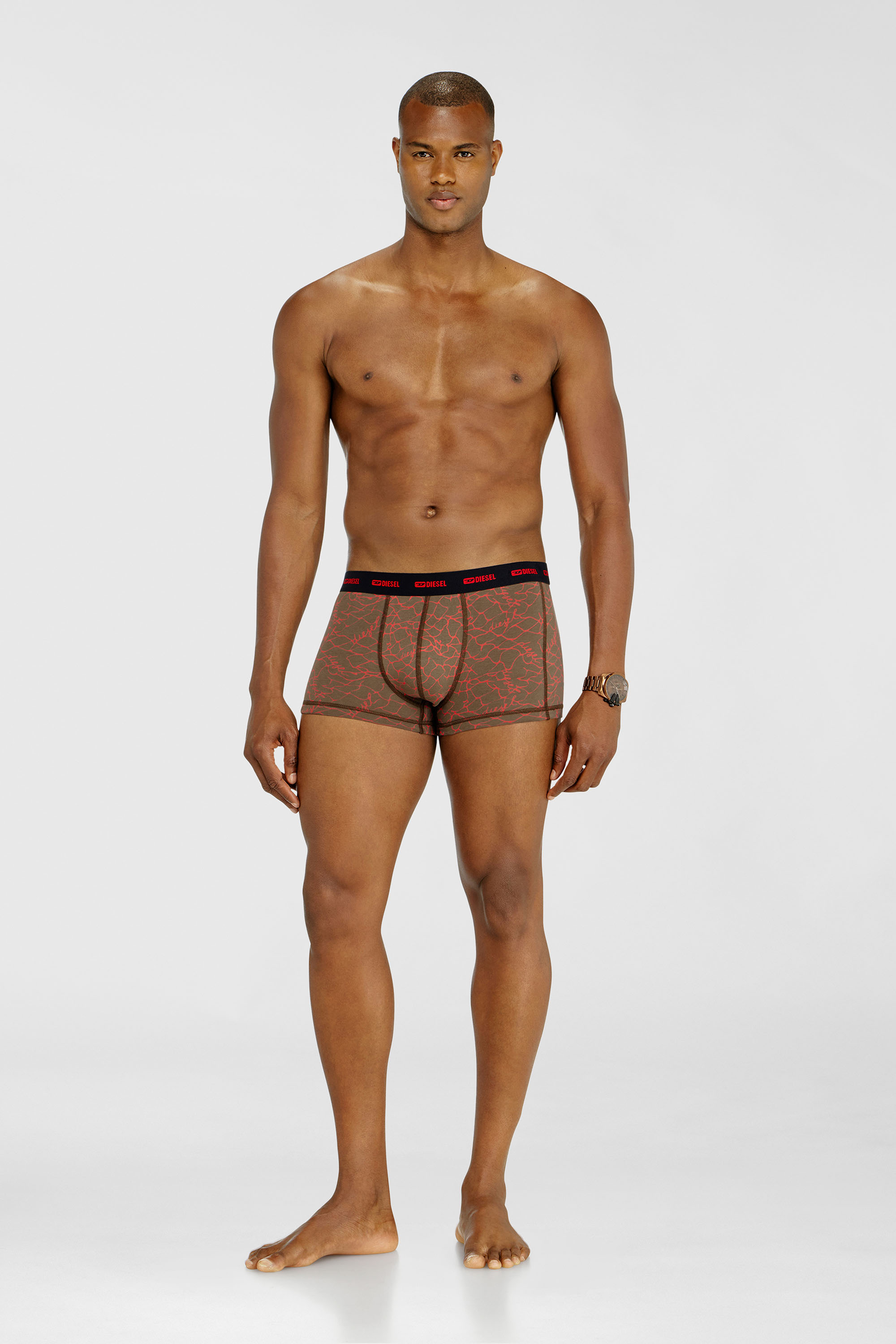 Three-pack of trunks with graphic motif