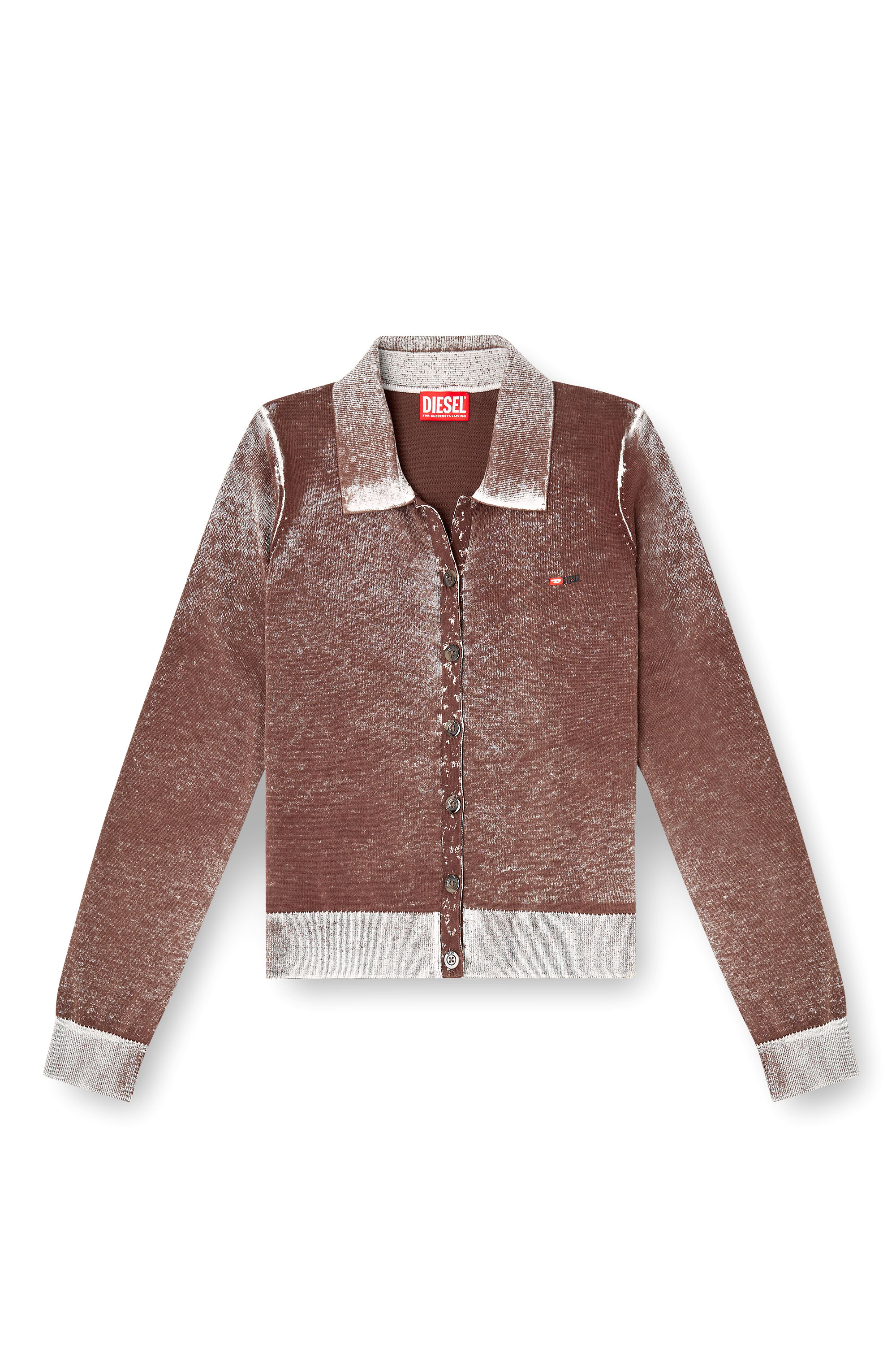 Diesel - M-LOREN, Woman's Cardigan with faded reverse print in null - 3