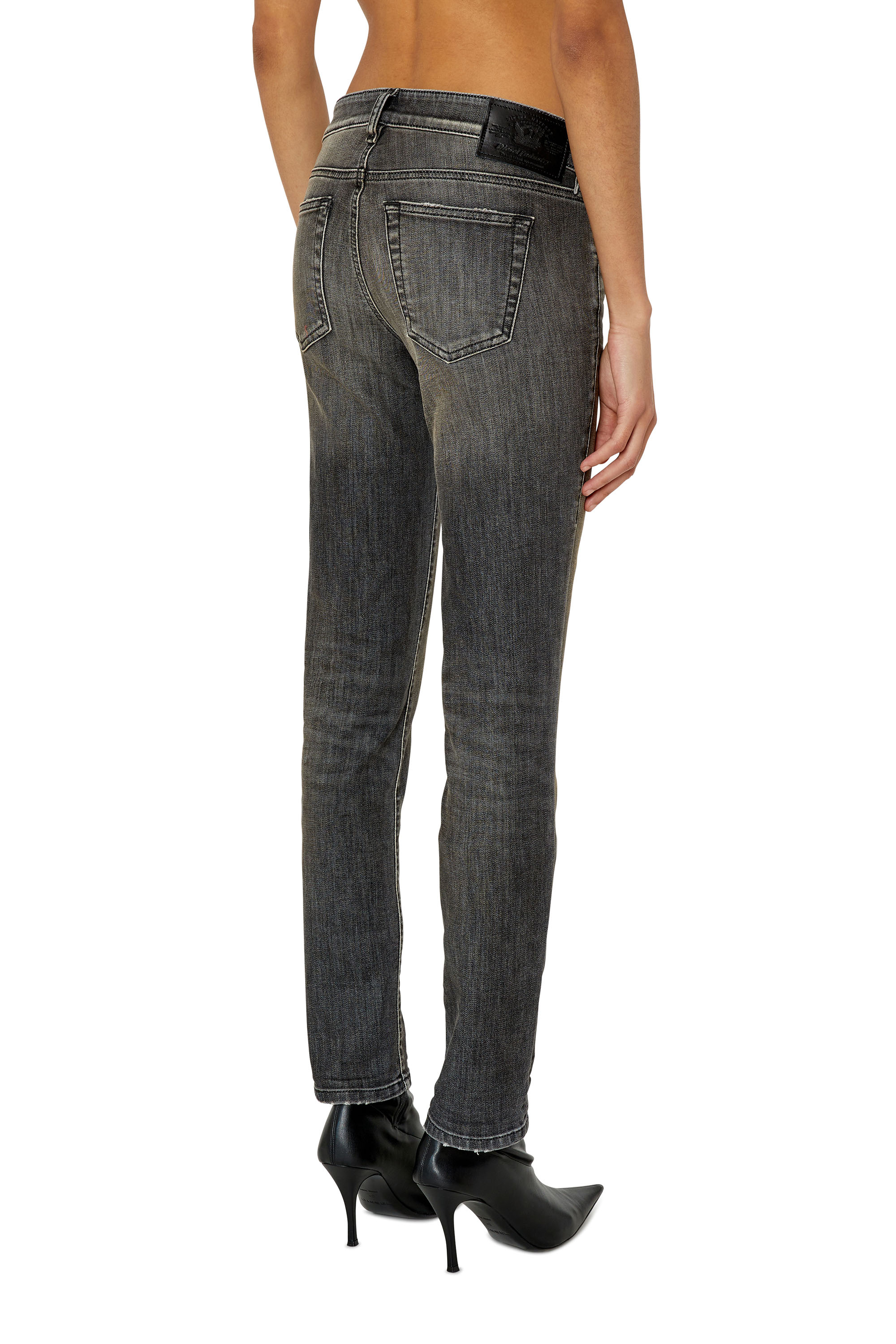 Diesel - Slim D-Ollies JoggJeans® 09F01, Black/Dark grey - Image 3