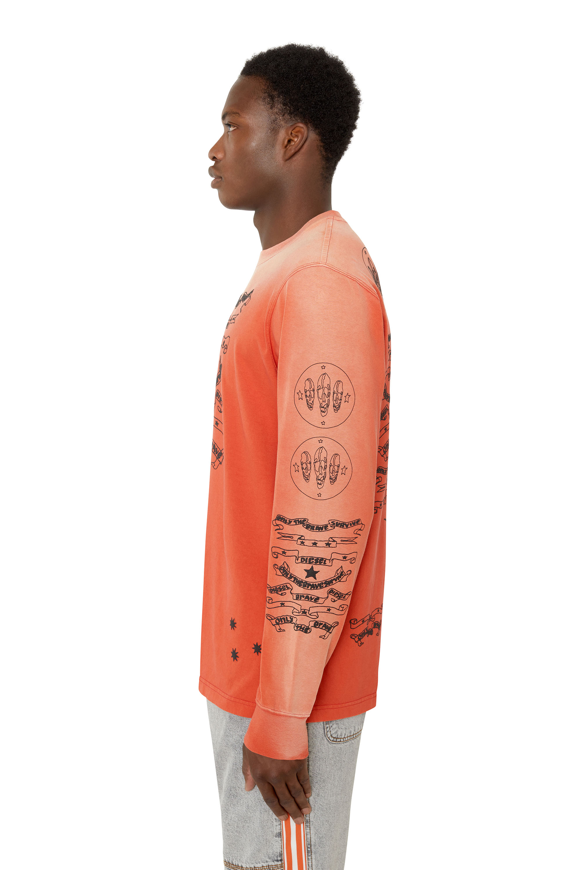 Diesel - T-JUST-LS-E3, Orange - Image 6