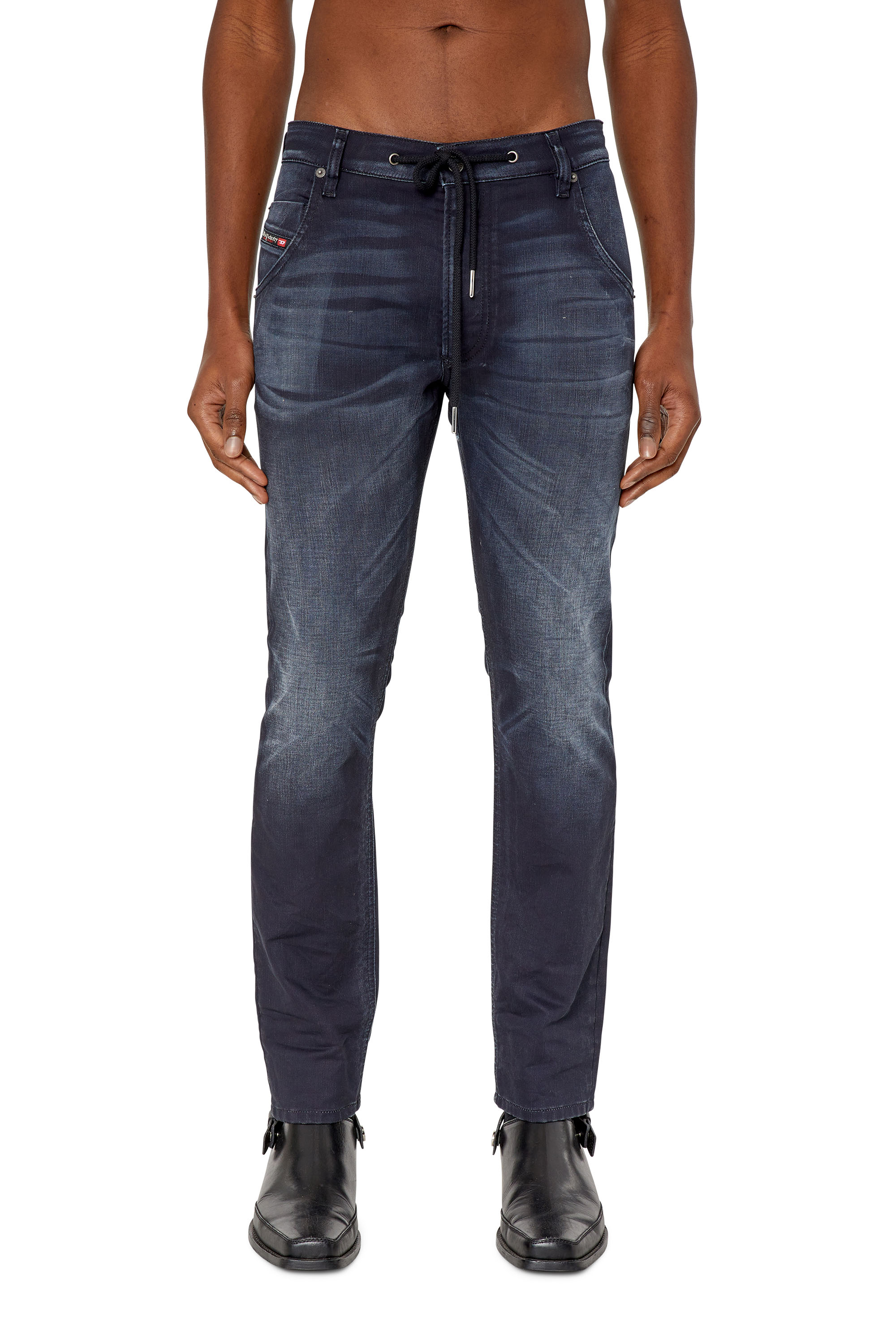 Diesel - Krooley JoggJeans® 068CR Tapered, Black/Dark grey - Image 1